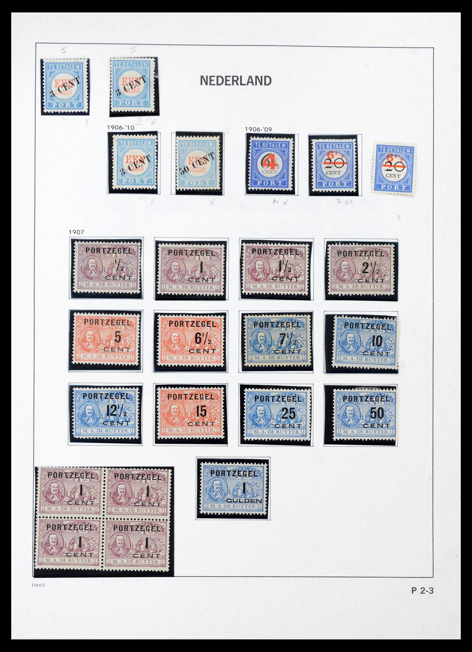 39853 0002 - Stamp collection 39853 Netherlands postage dues 1870-1958.