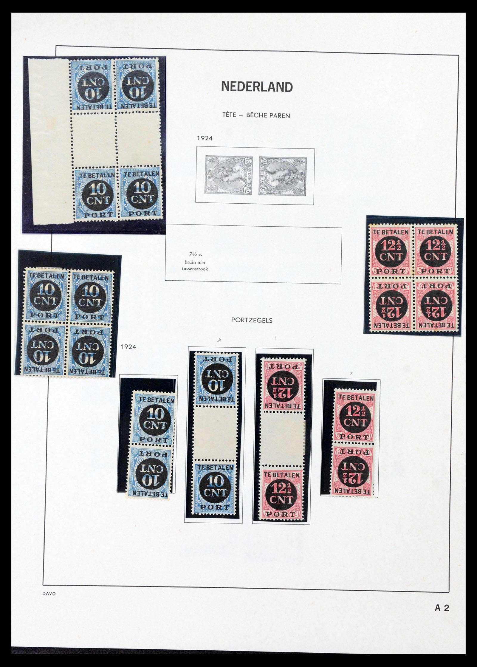 39853 0005 - Stamp collection 39853 Netherlands postage dues 1870-1958.