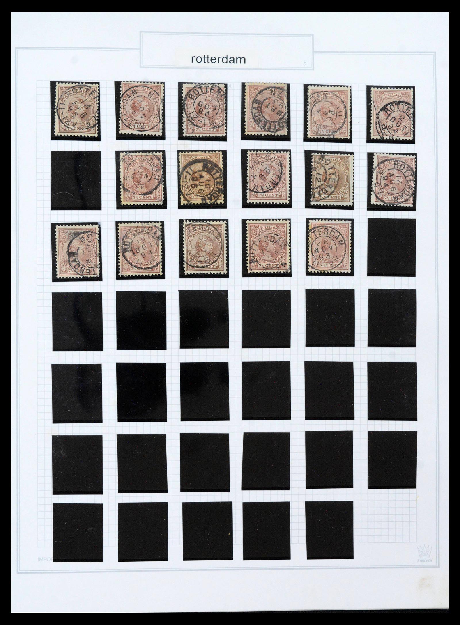 39854 0013 - Stamp collection 39854 Netherlands smallround.