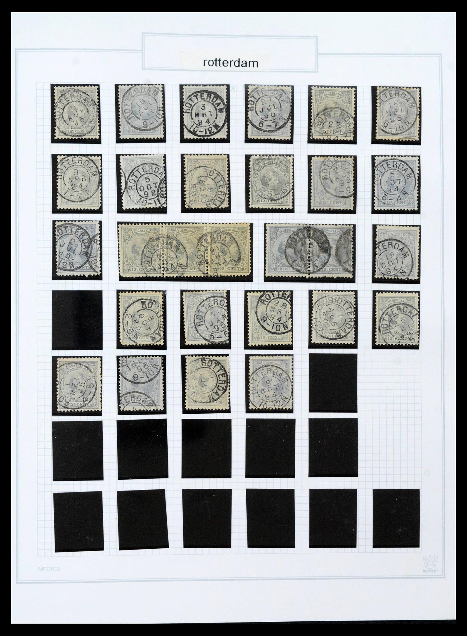 39854 0015 - Stamp collection 39854 Netherlands smallround.