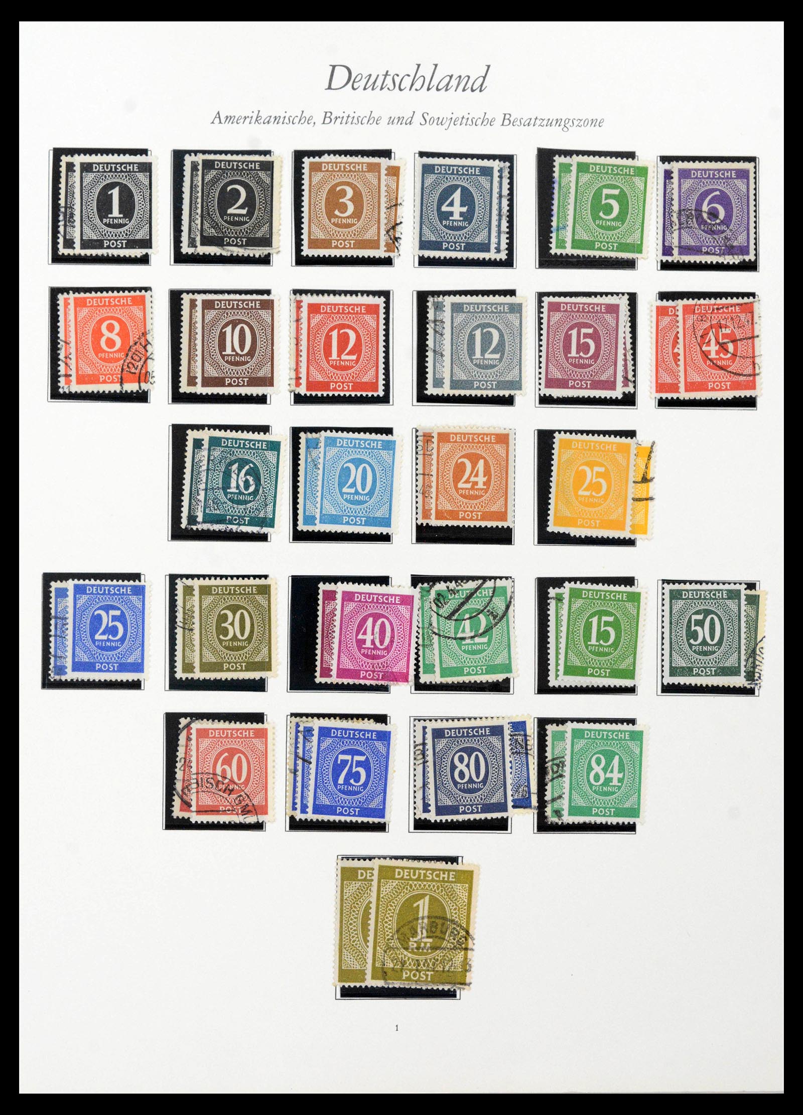 39858 0001 - Stamp collection 39858 Bundespost 1945-1976.