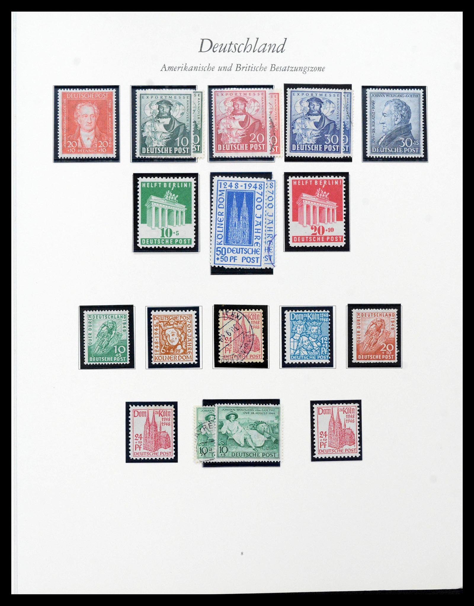 39858 0015 - Stamp collection 39858 Bundespost 1945-1976.