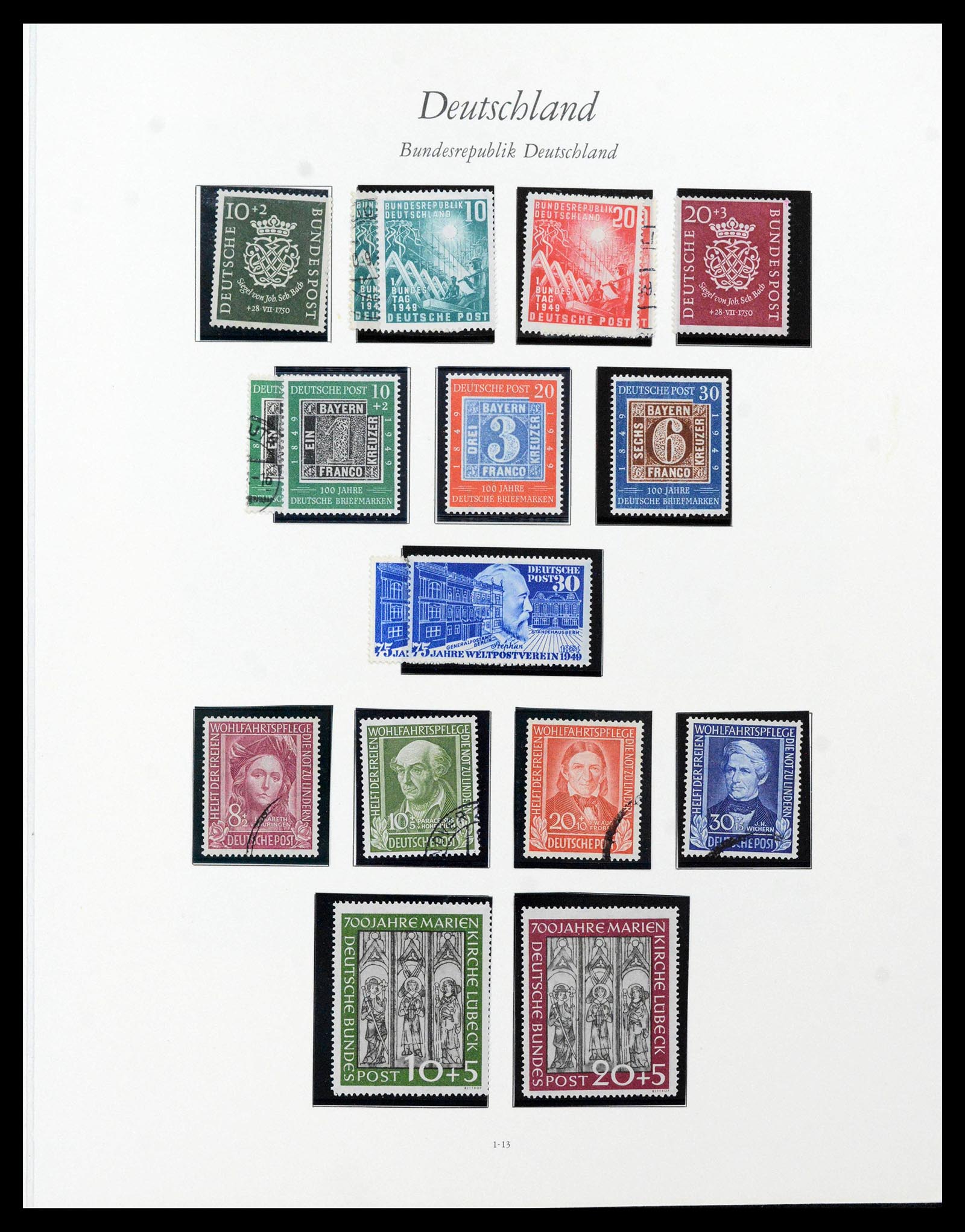 39858 0018 - Postzegelverzameling 39858 Bundespost 1945-1976.