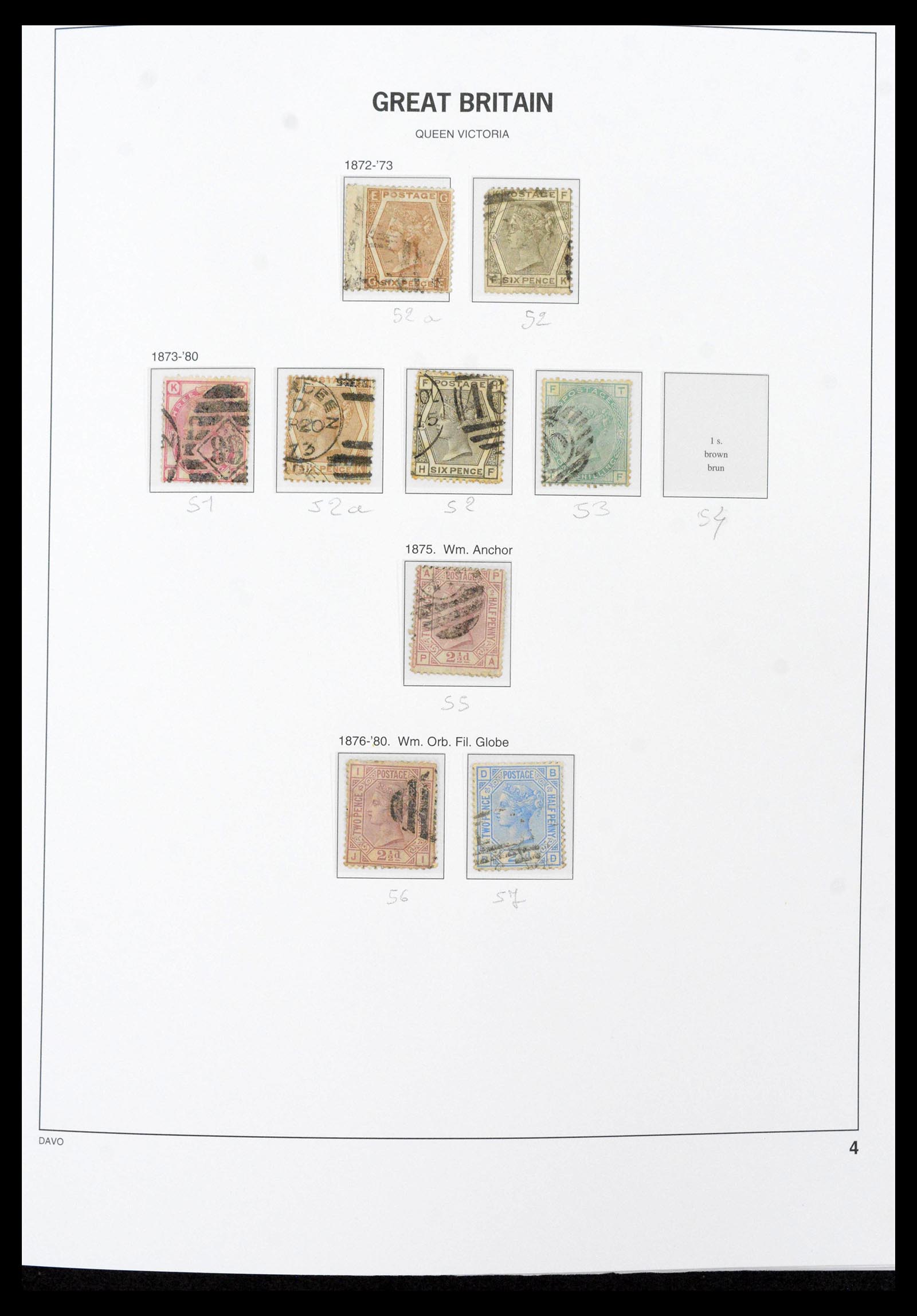 39859 0005 - Stamp collection 39859 Great Britain 1840-1988.