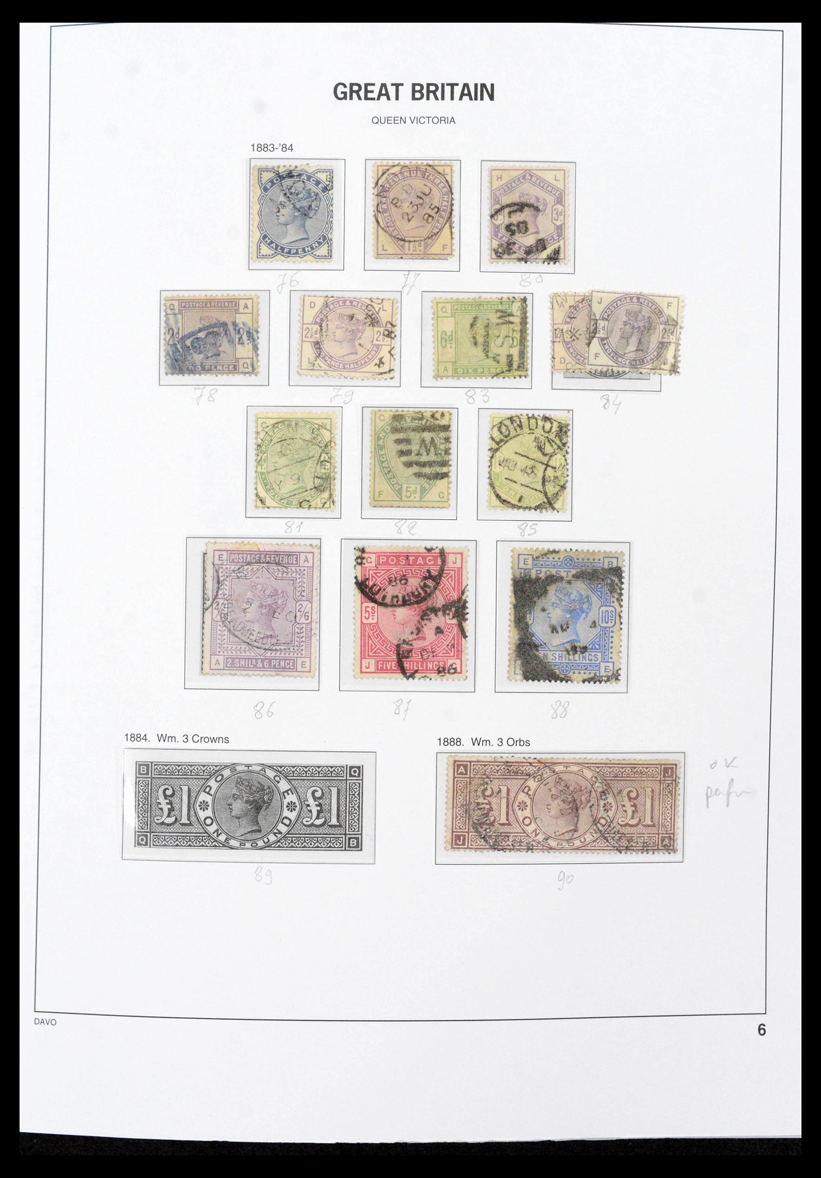 39859 0007 - Stamp collection 39859 Great Britain 1840-1988.