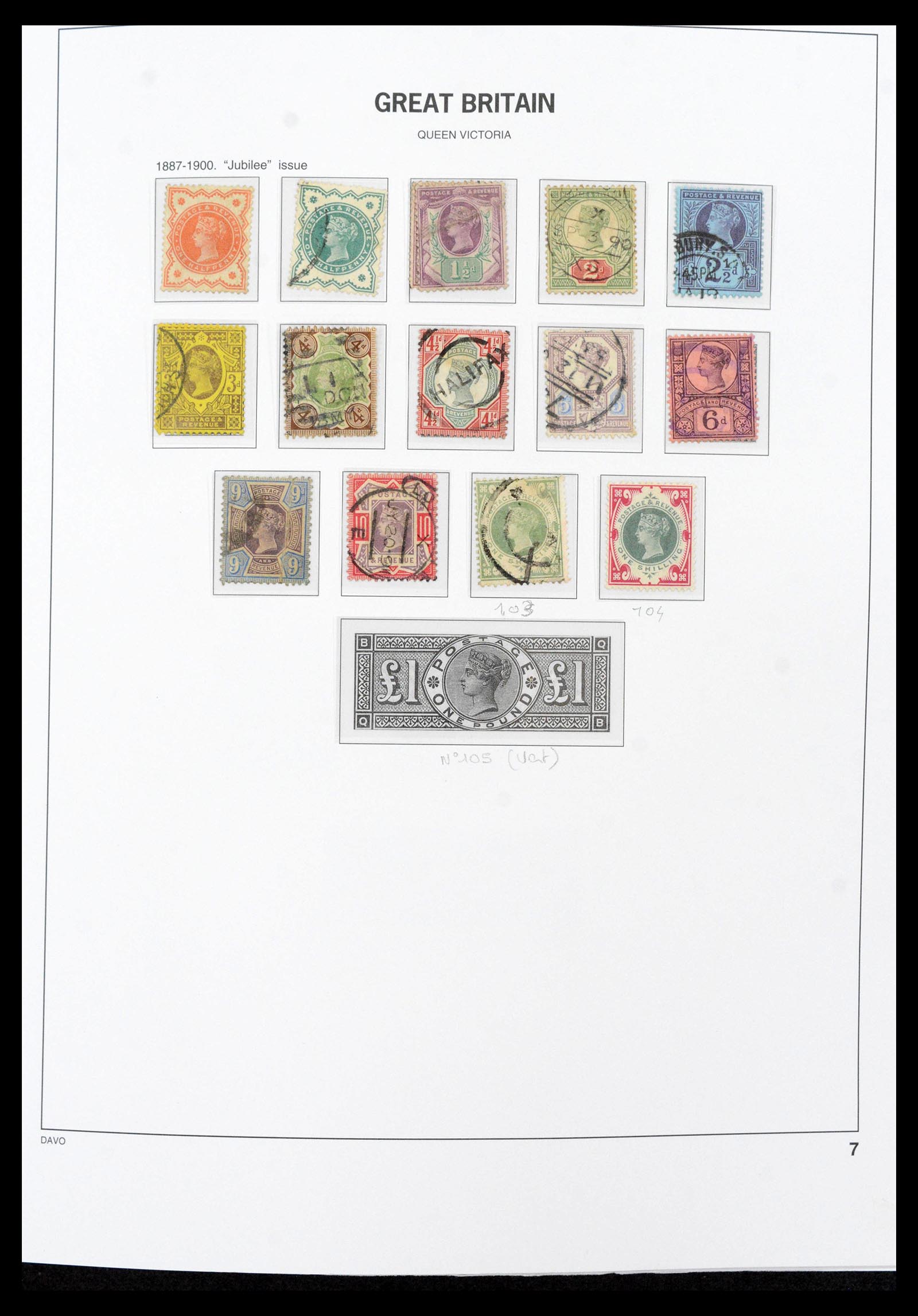 39859 0008 - Stamp collection 39859 Great Britain 1840-1988.