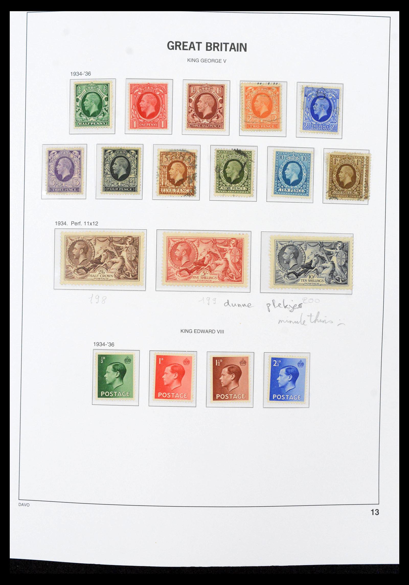 39859 0014 - Stamp collection 39859 Great Britain 1840-1988.