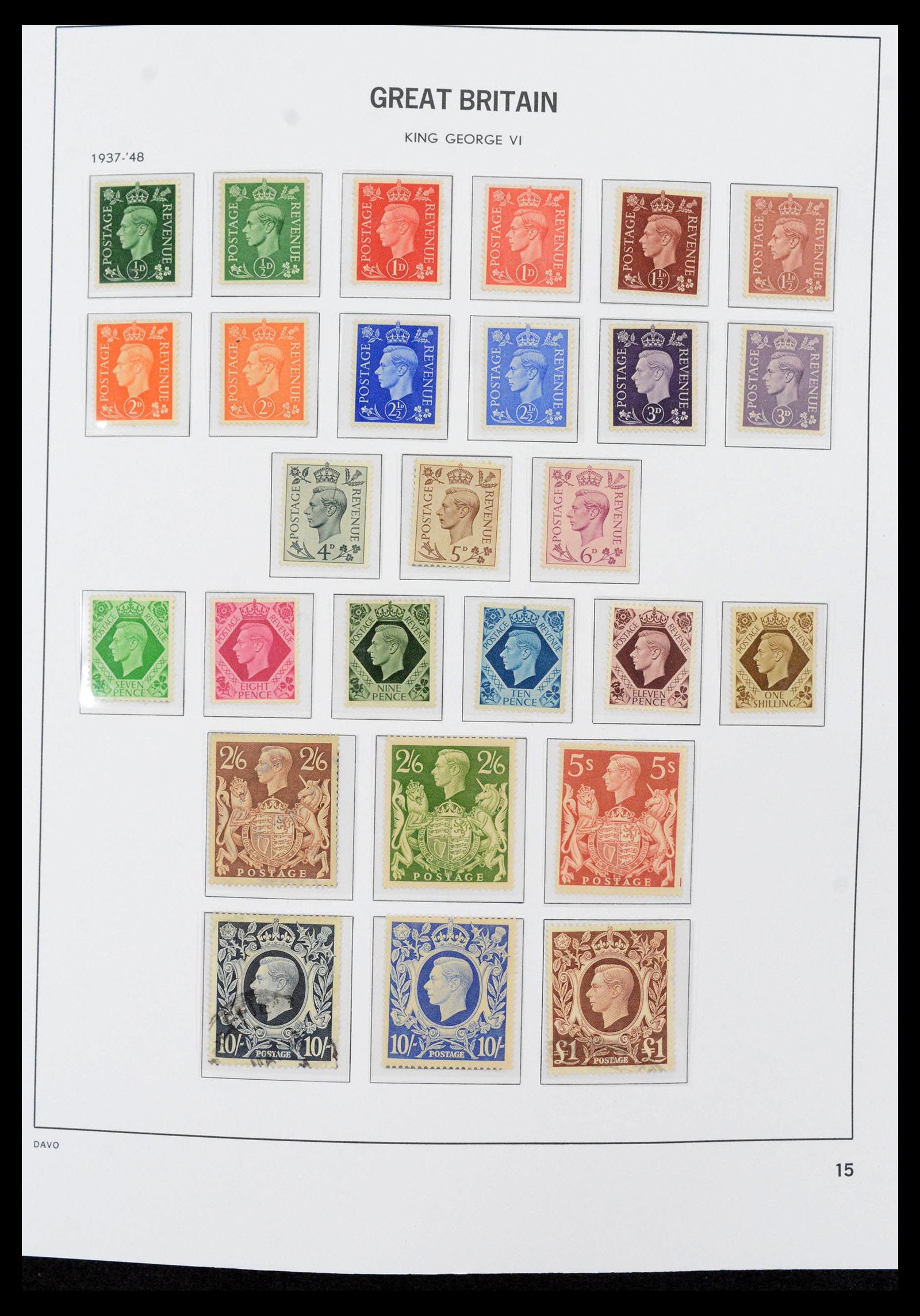 39859 0016 - Stamp collection 39859 Great Britain 1840-1988.