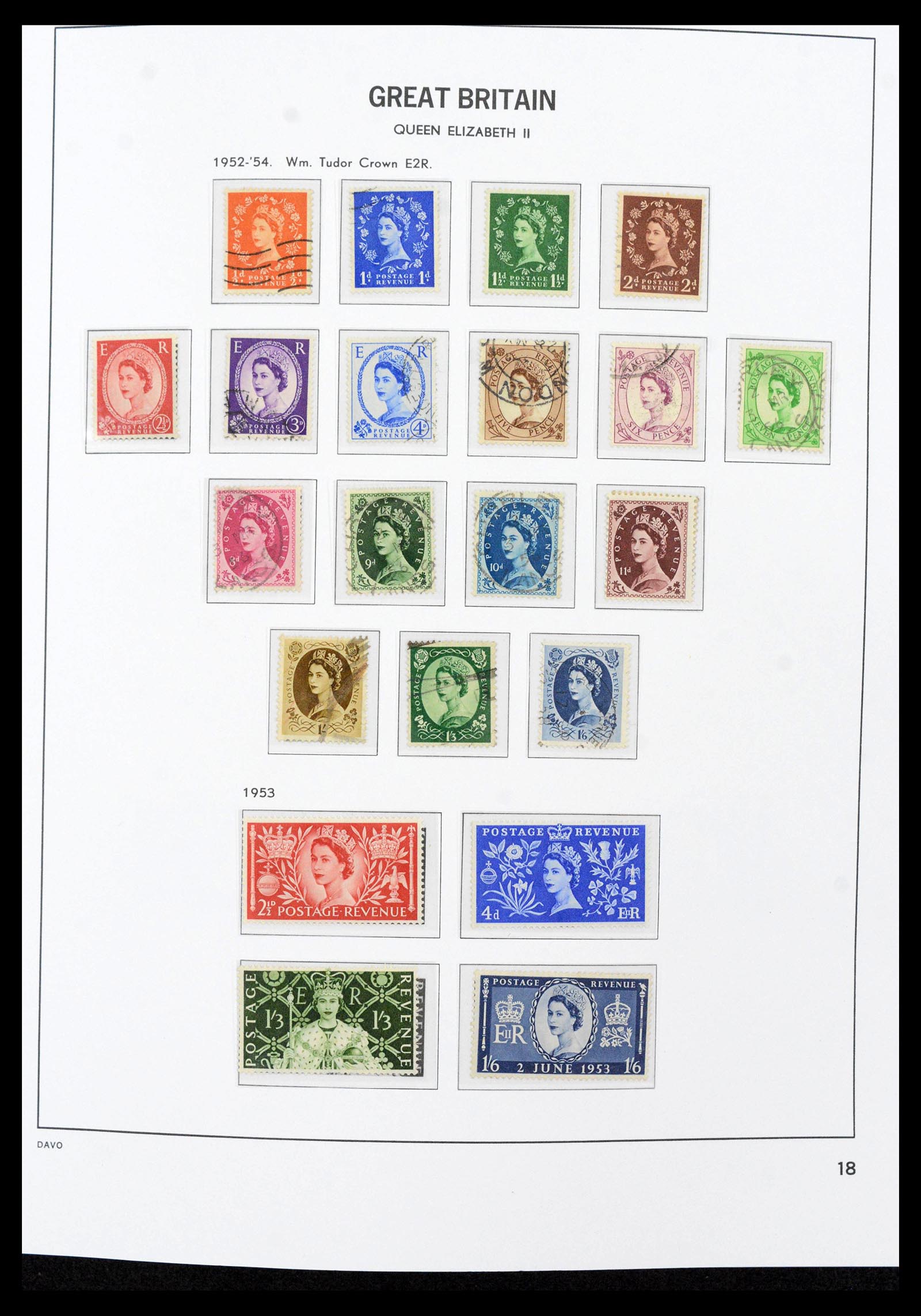 39859 0019 - Stamp collection 39859 Great Britain 1840-1988.