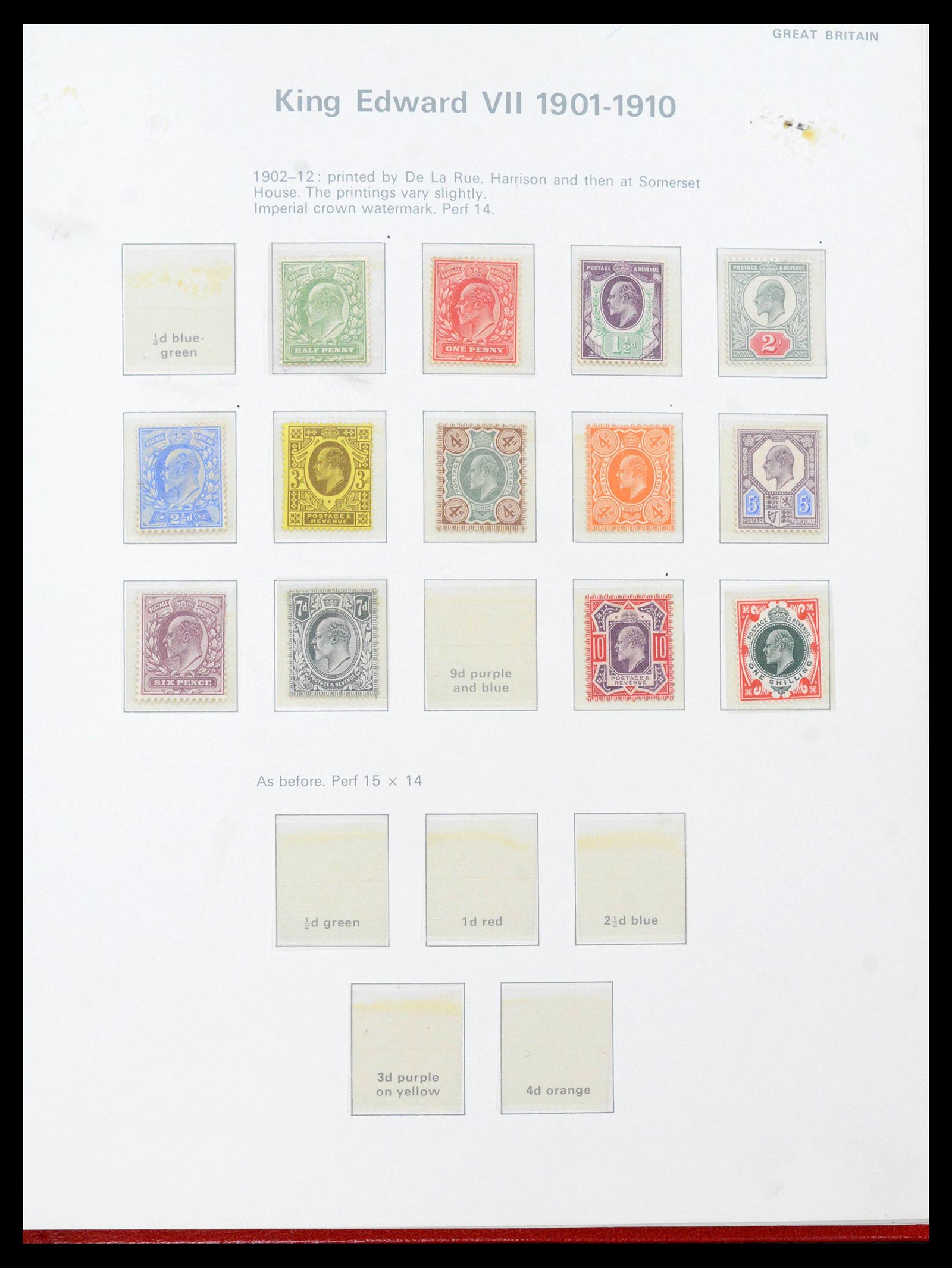 39862 0002 - Stamp collection 39862 Great Britain 1887-1970.