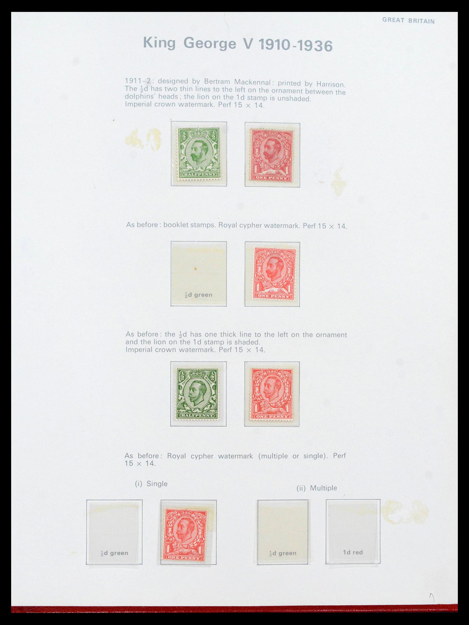 39862 0003 - Stamp collection 39862 Great Britain 1887-1970.