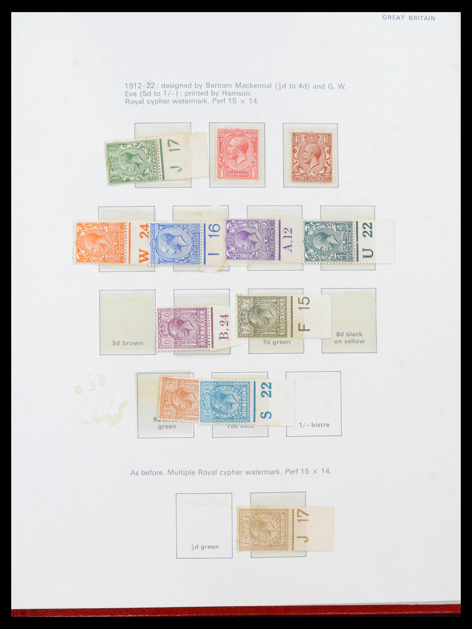 39862 0004 - Stamp collection 39862 Great Britain 1887-1970.