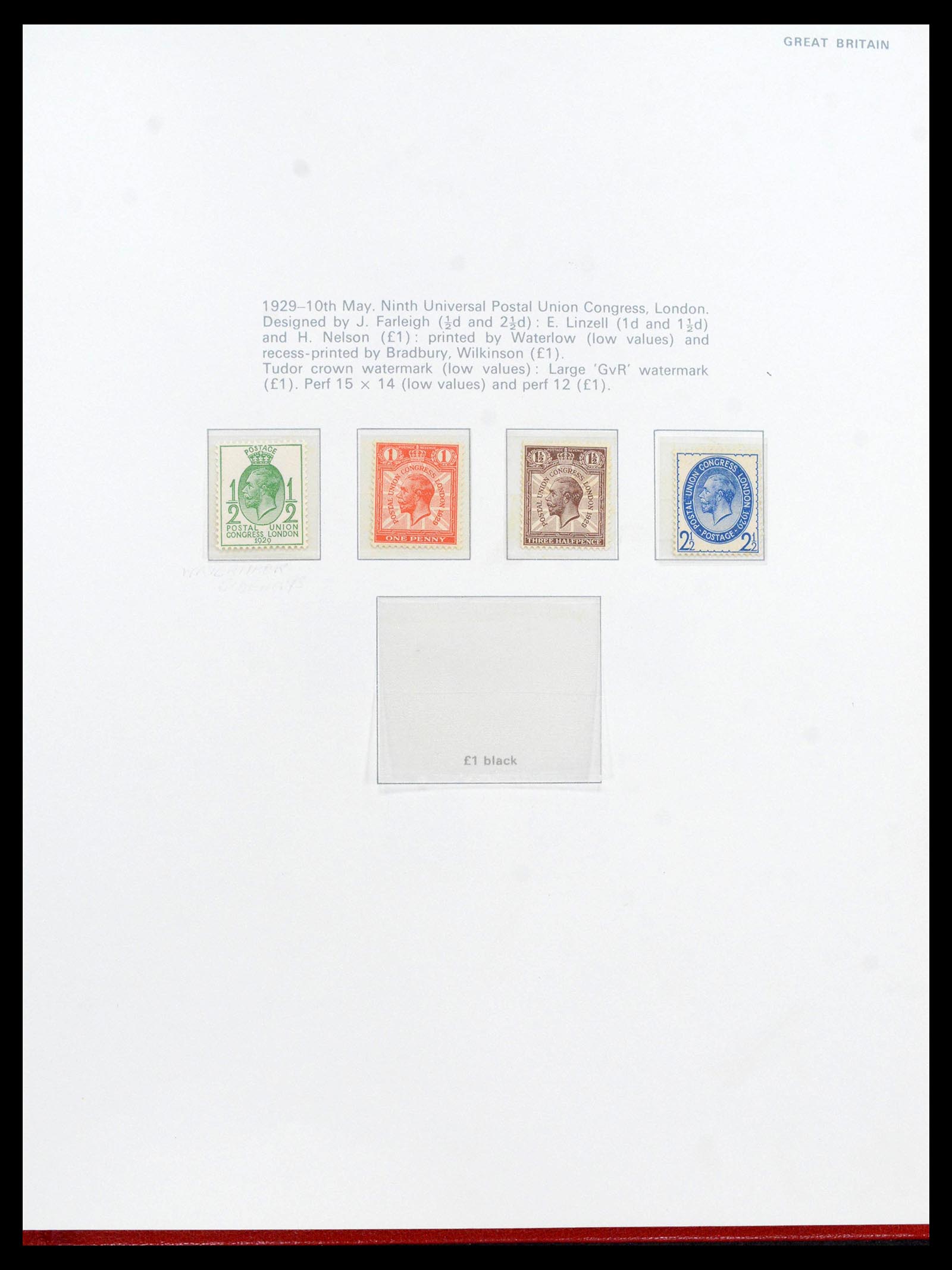 39862 0007 - Stamp collection 39862 Great Britain 1887-1970.