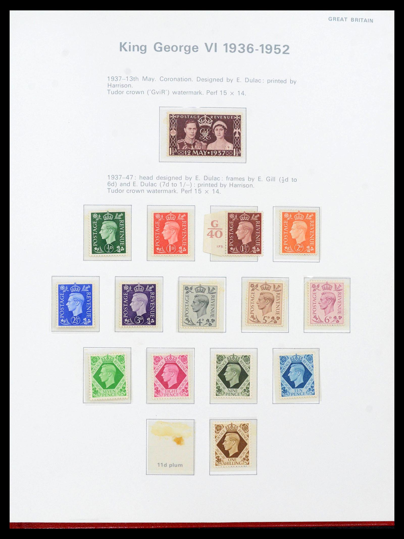 39862 0011 - Stamp collection 39862 Great Britain 1887-1970.