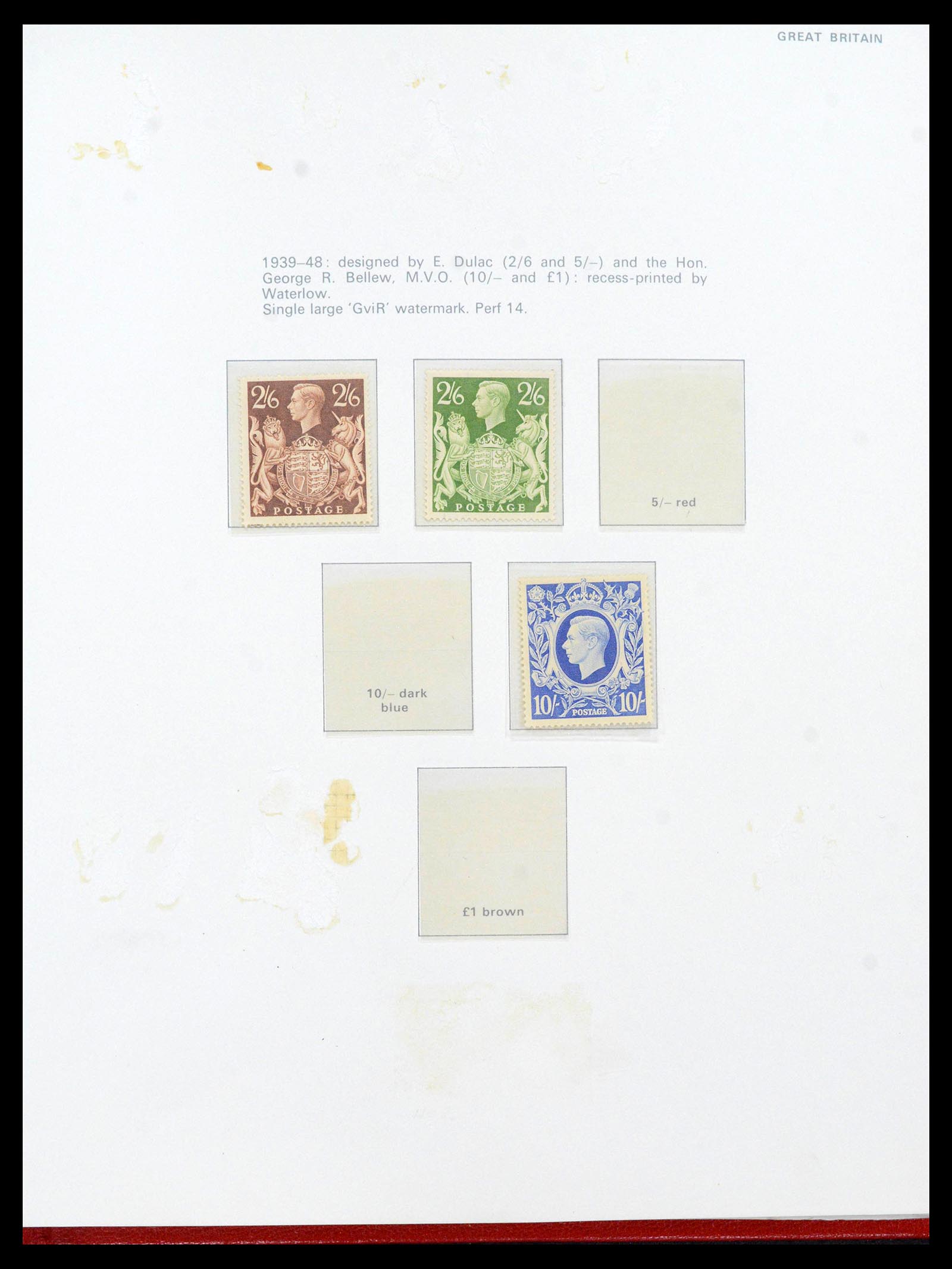 39862 0012 - Stamp collection 39862 Great Britain 1887-1970.