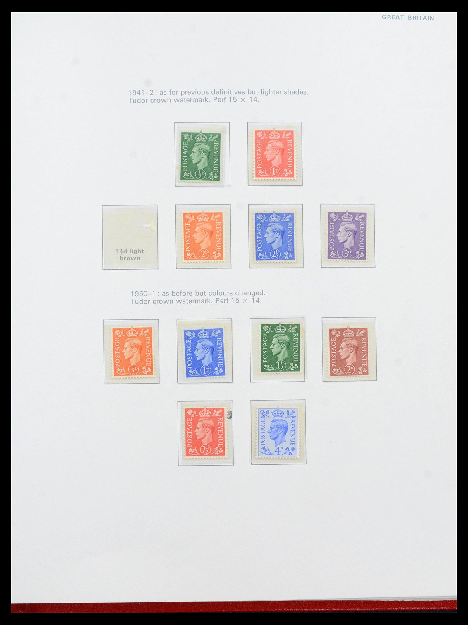 39862 0014 - Stamp collection 39862 Great Britain 1887-1970.