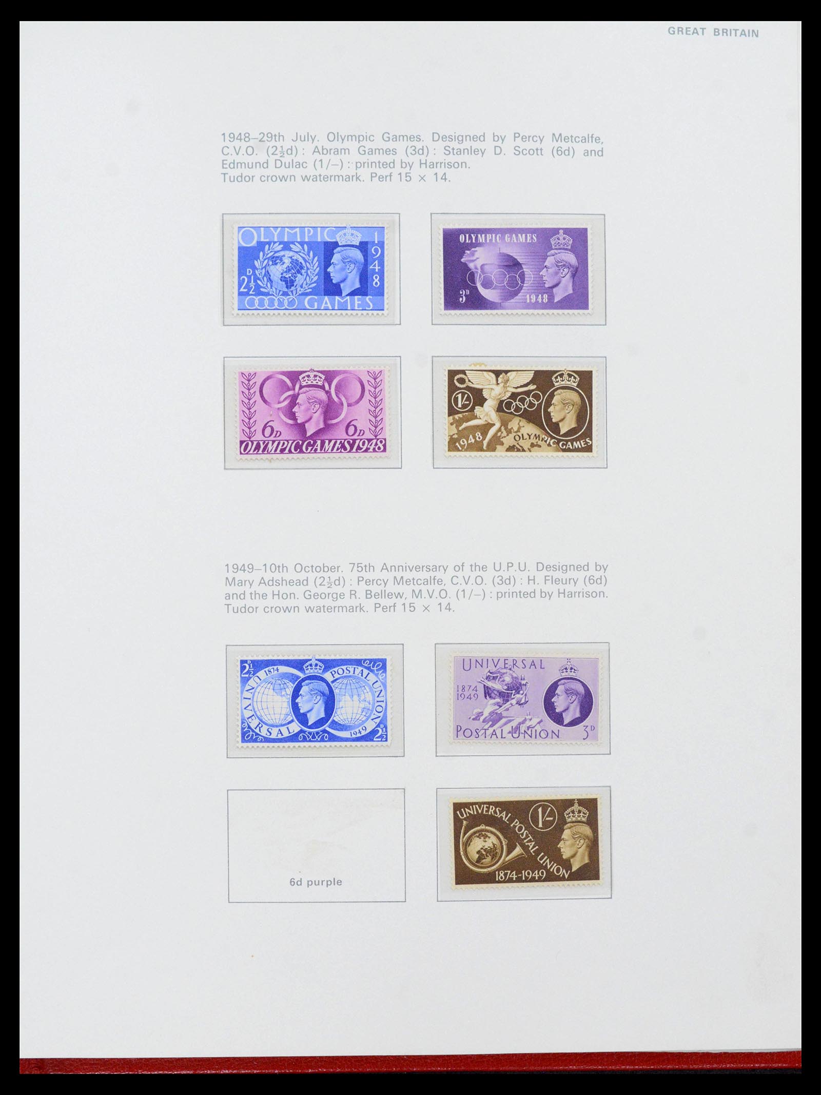 39862 0016 - Stamp collection 39862 Great Britain 1887-1970.