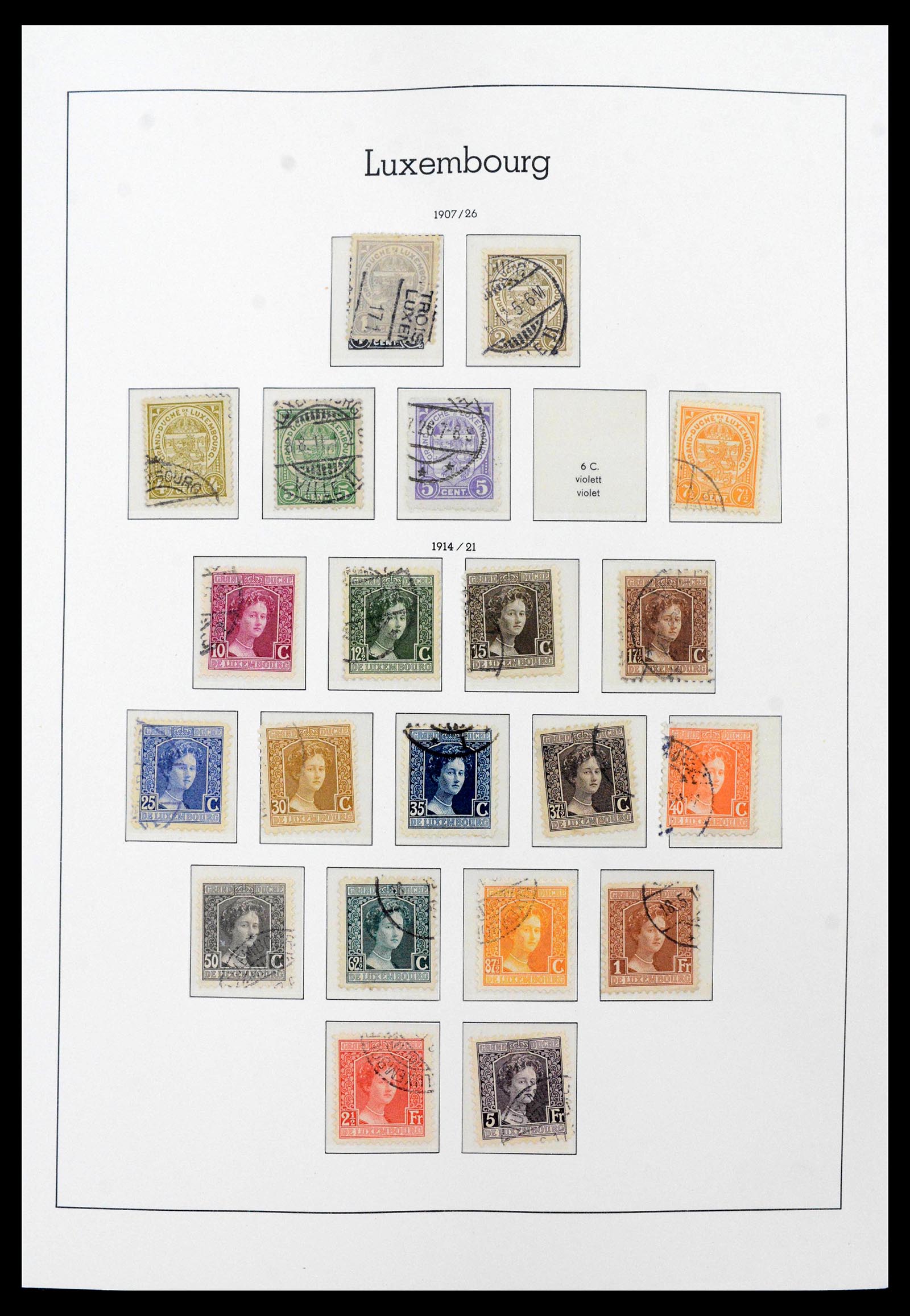 39863 0007 - Stamp collection 39863 Luxembourg 1852-1980.