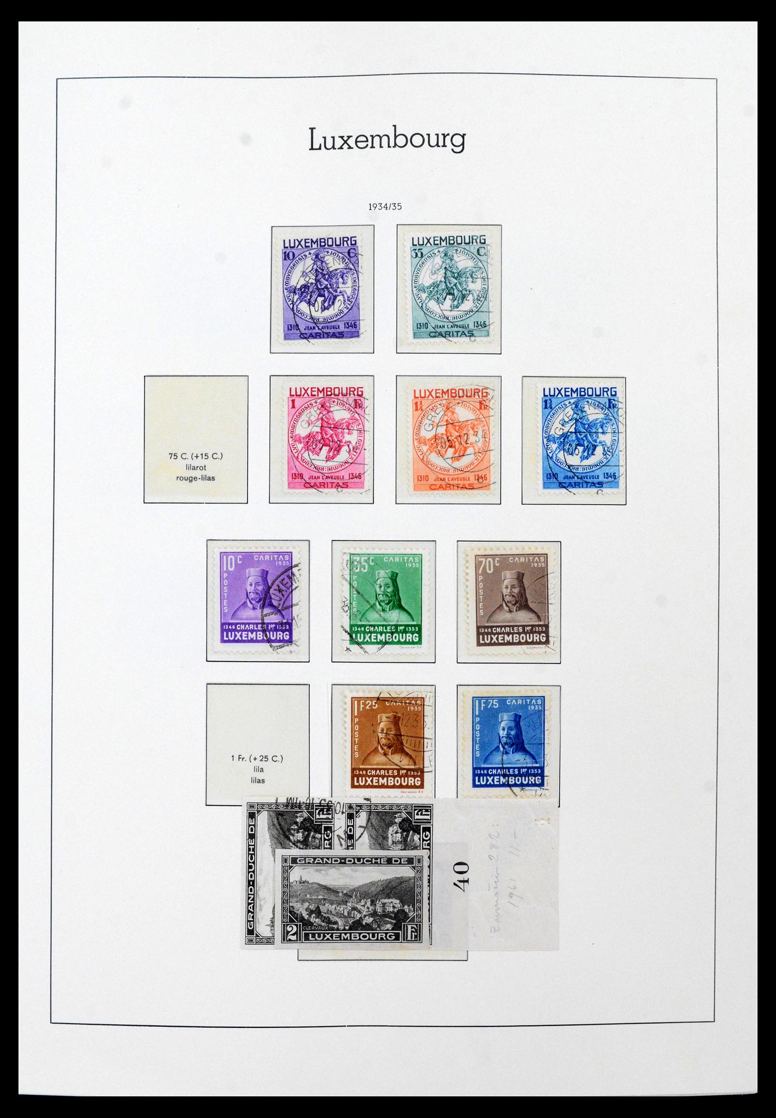 39863 0019 - Stamp collection 39863 Luxembourg 1852-1980.