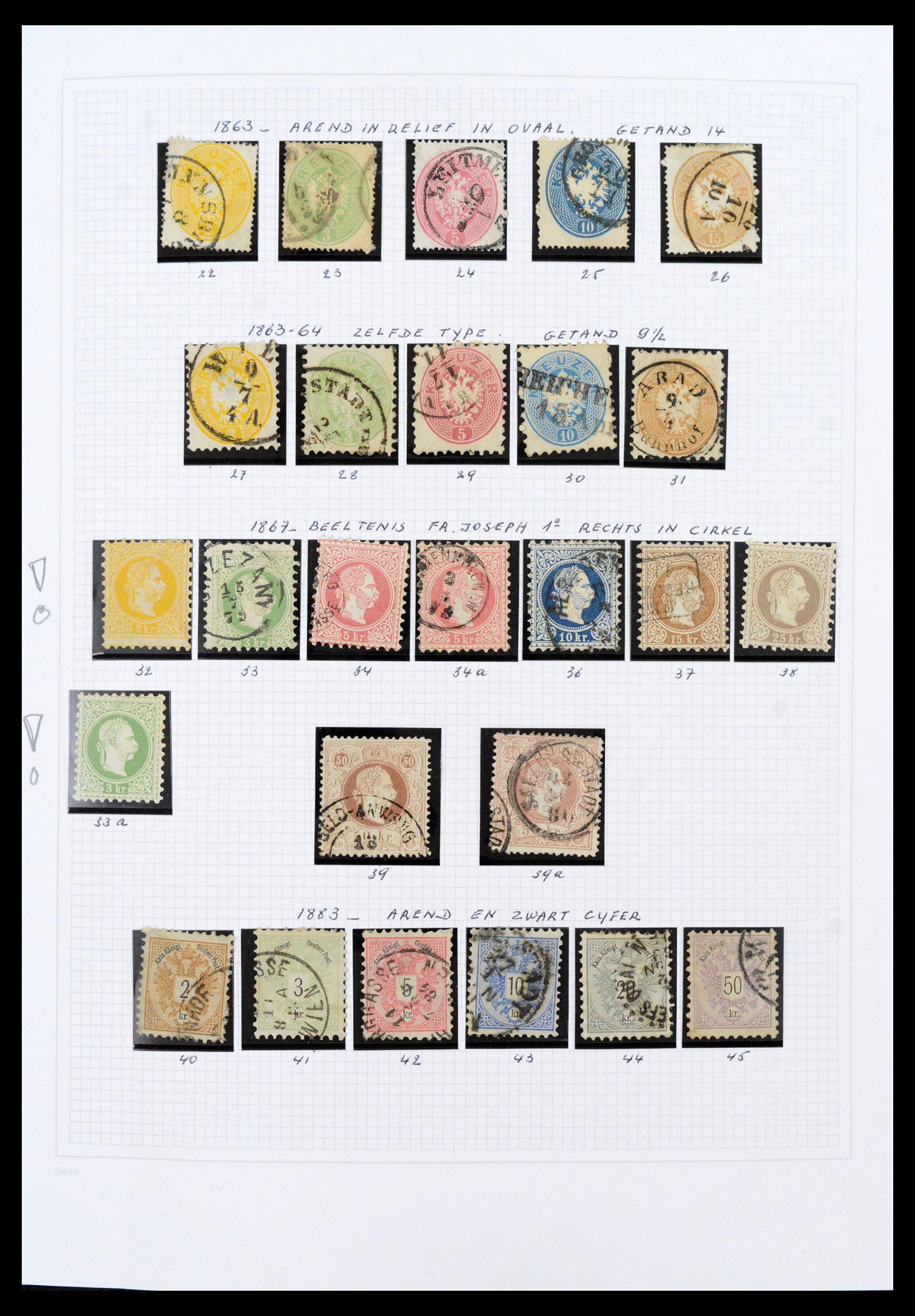 39867 0003 - Stamp collection 39867 Austria 1850-1959.