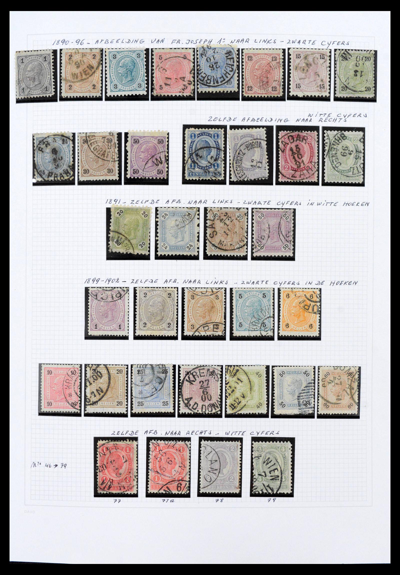 39867 0004 - Stamp collection 39867 Austria 1850-1959.