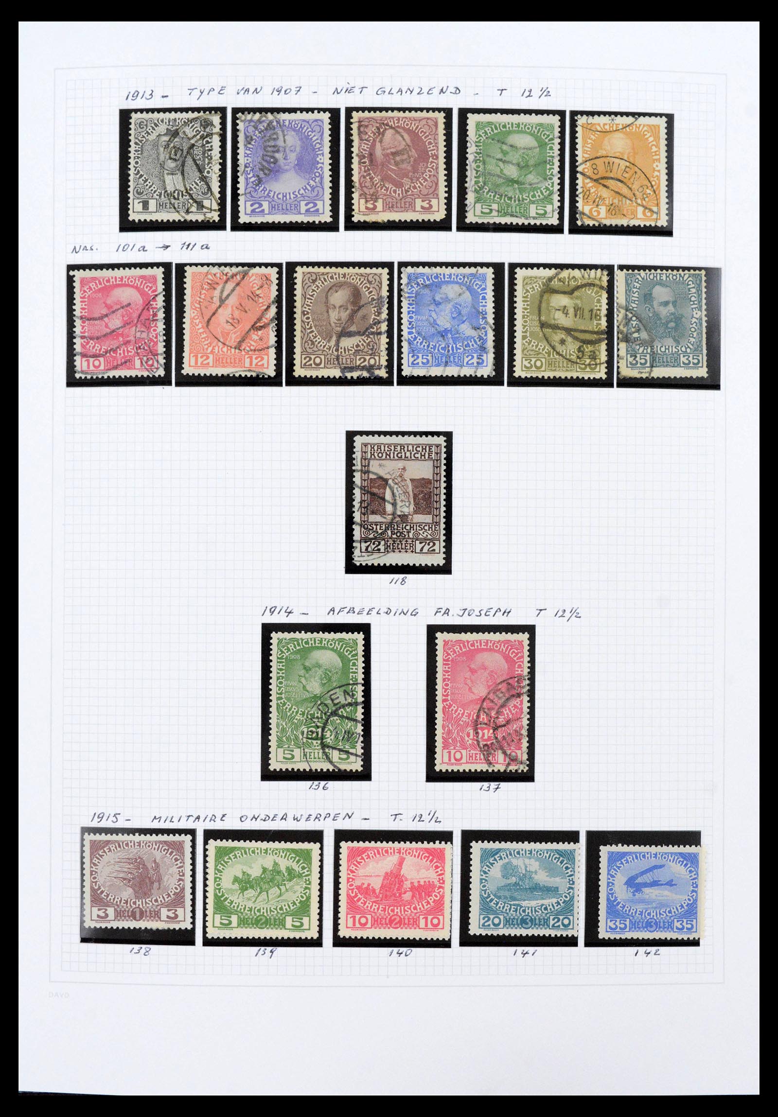 39867 0007 - Stamp collection 39867 Austria 1850-1959.