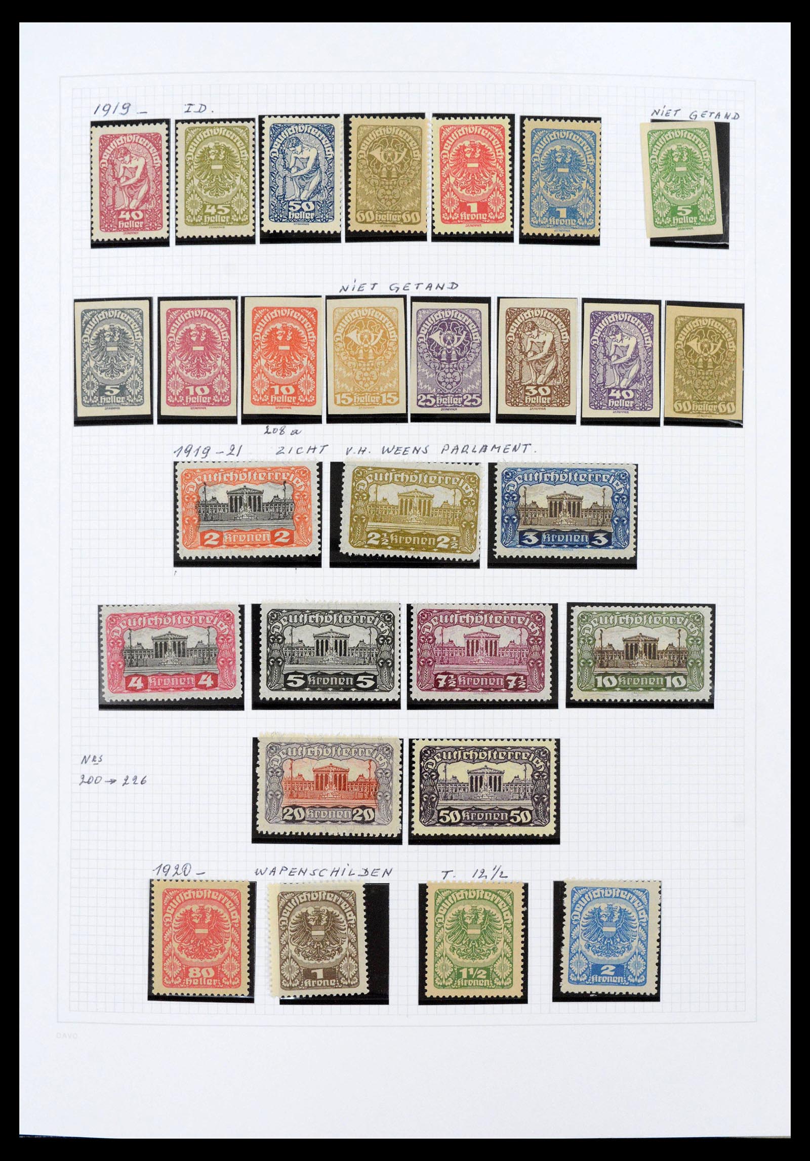 39867 0012 - Stamp collection 39867 Austria 1850-1959.