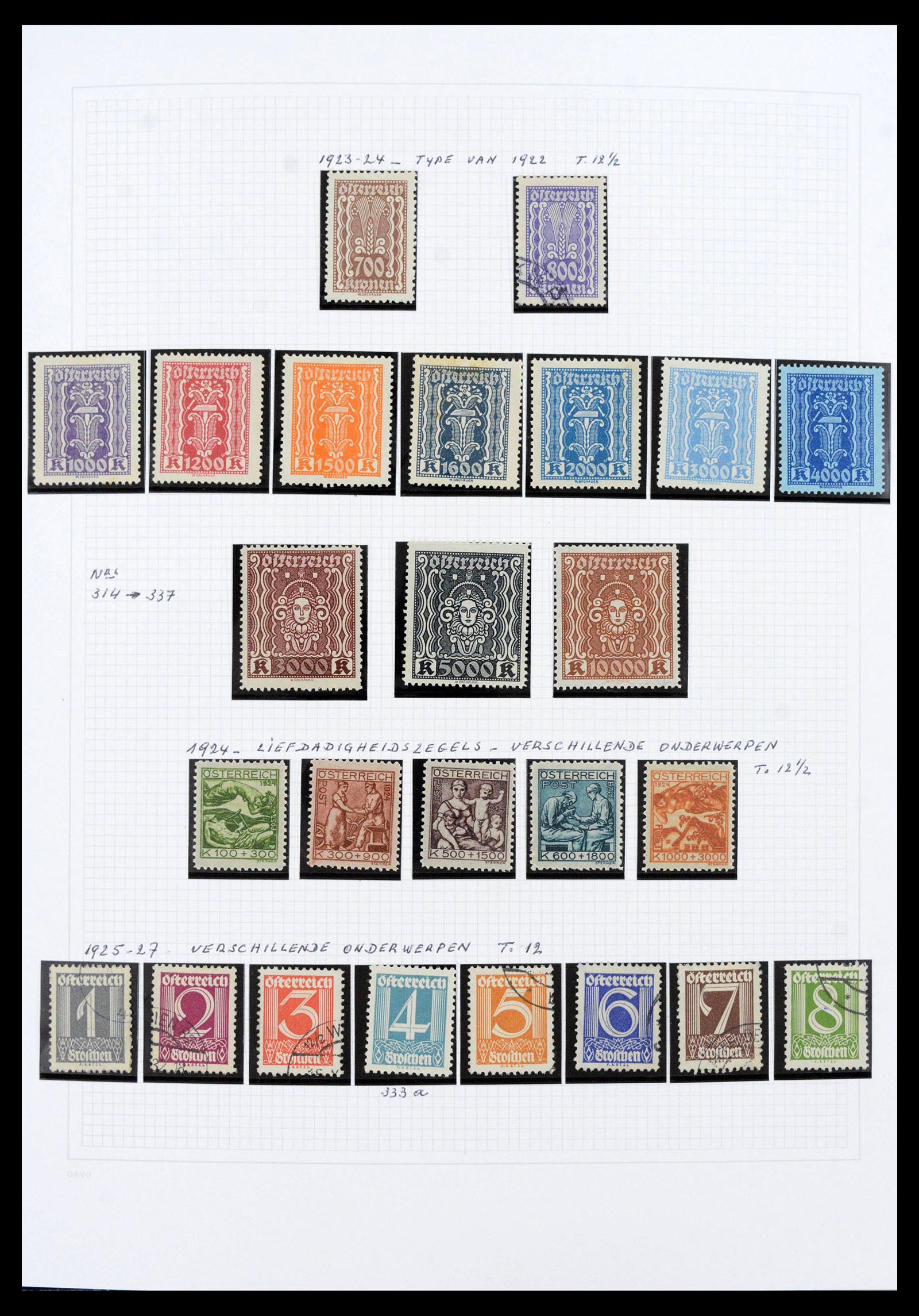 39867 0016 - Stamp collection 39867 Austria 1850-1959.