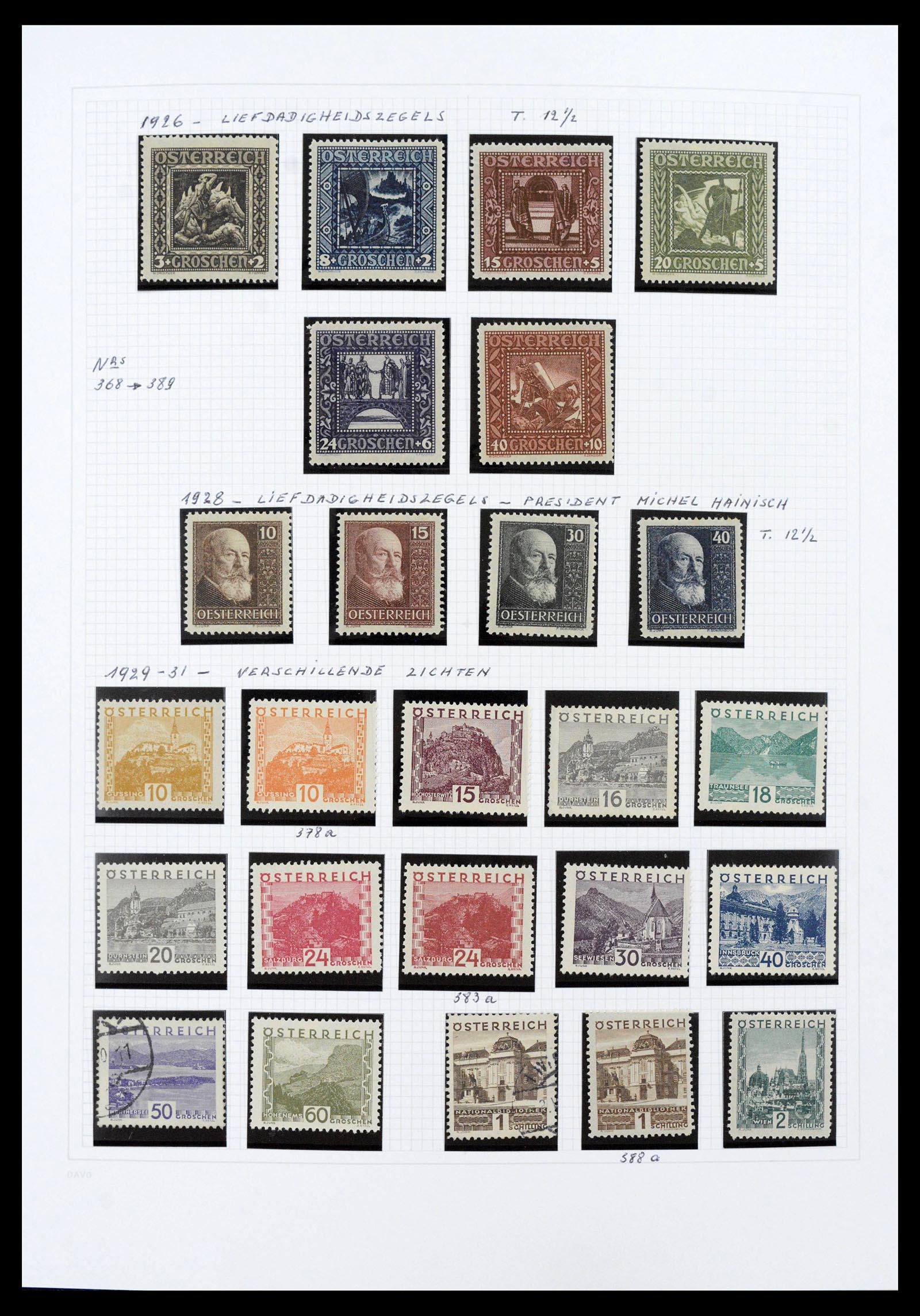 39867 0017 - Stamp collection 39867 Austria 1850-1959.