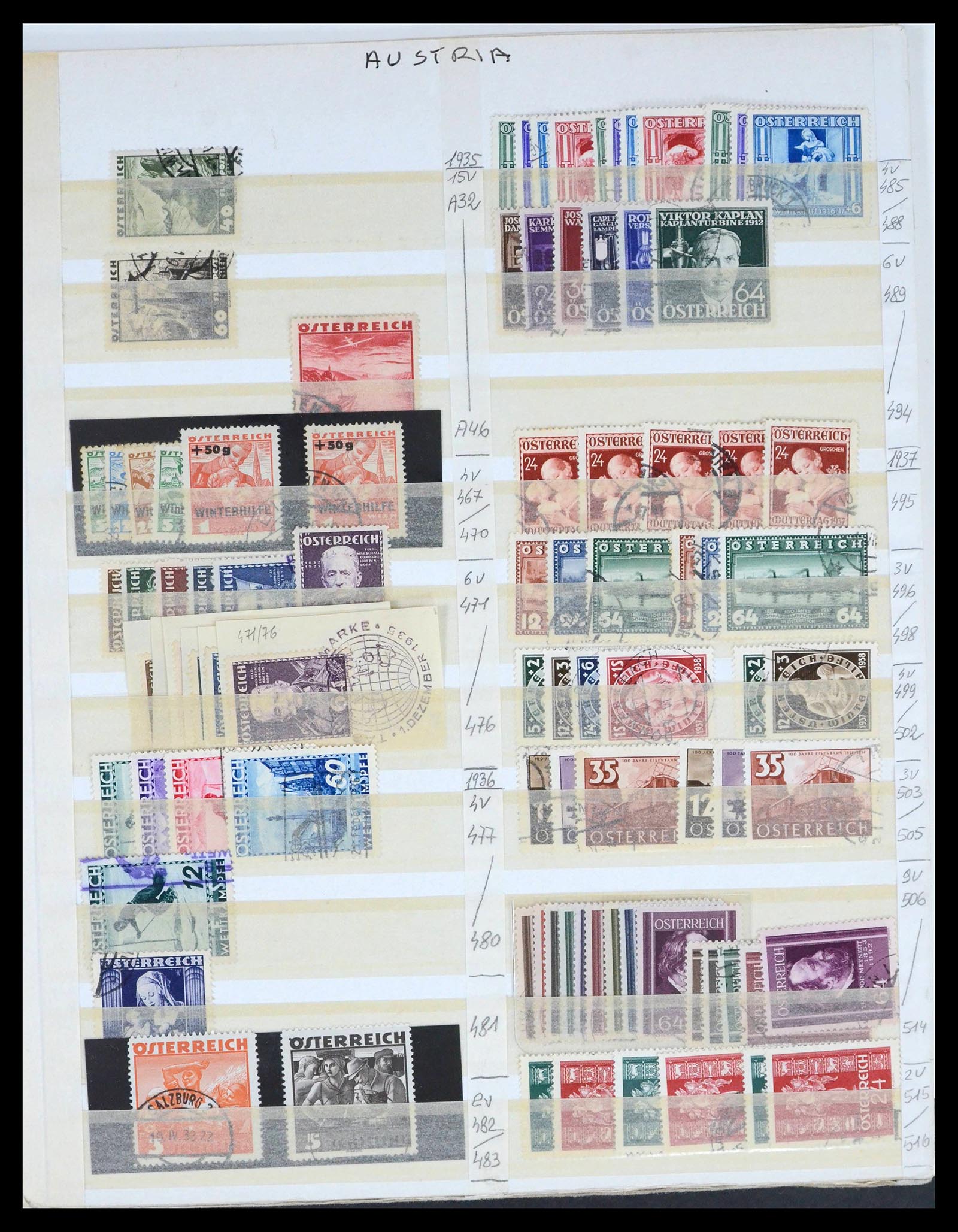 39868 0007 - Stamp collection 39868 Austria 1850-2010.