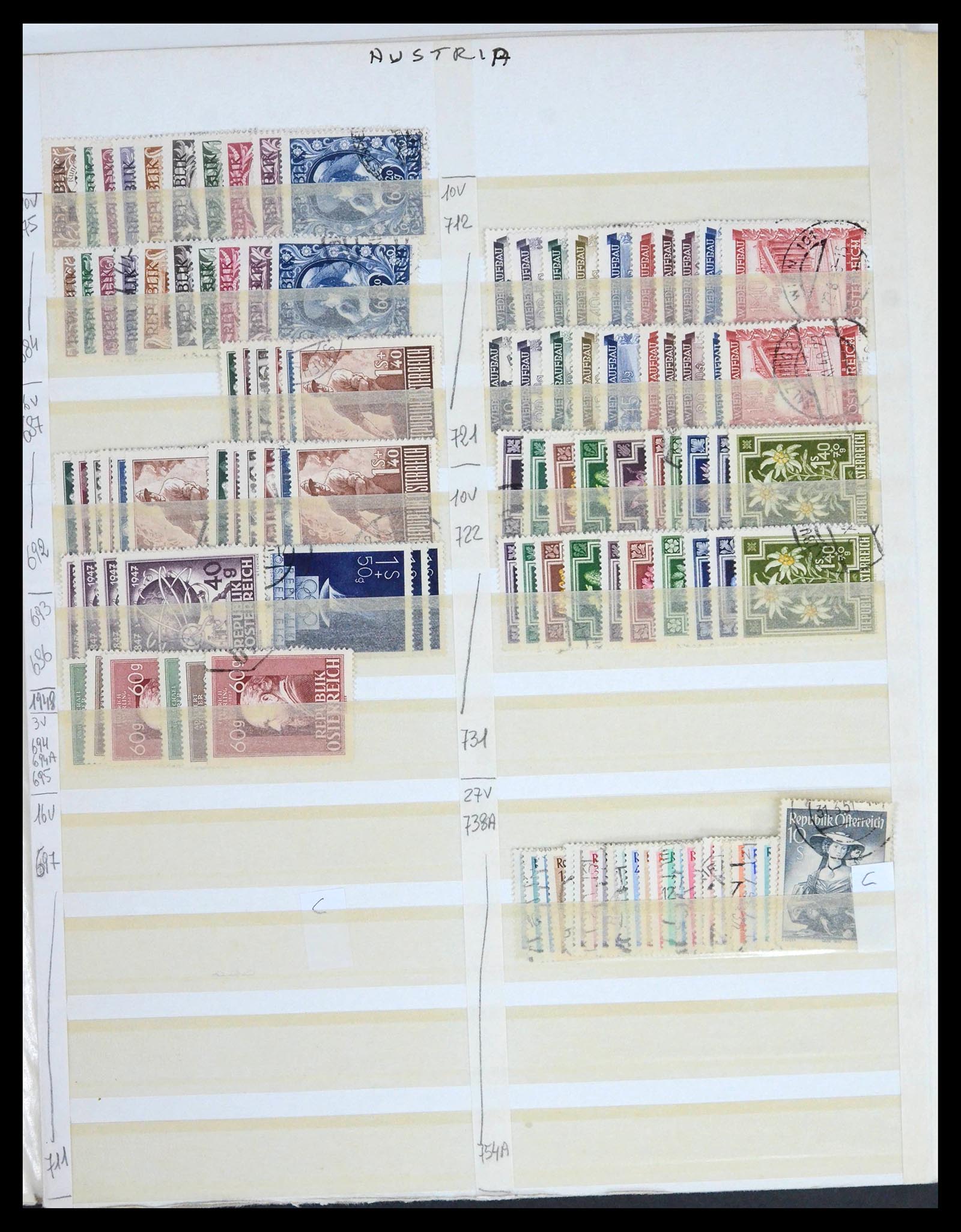 39868 0010 - Stamp collection 39868 Austria 1850-2010.