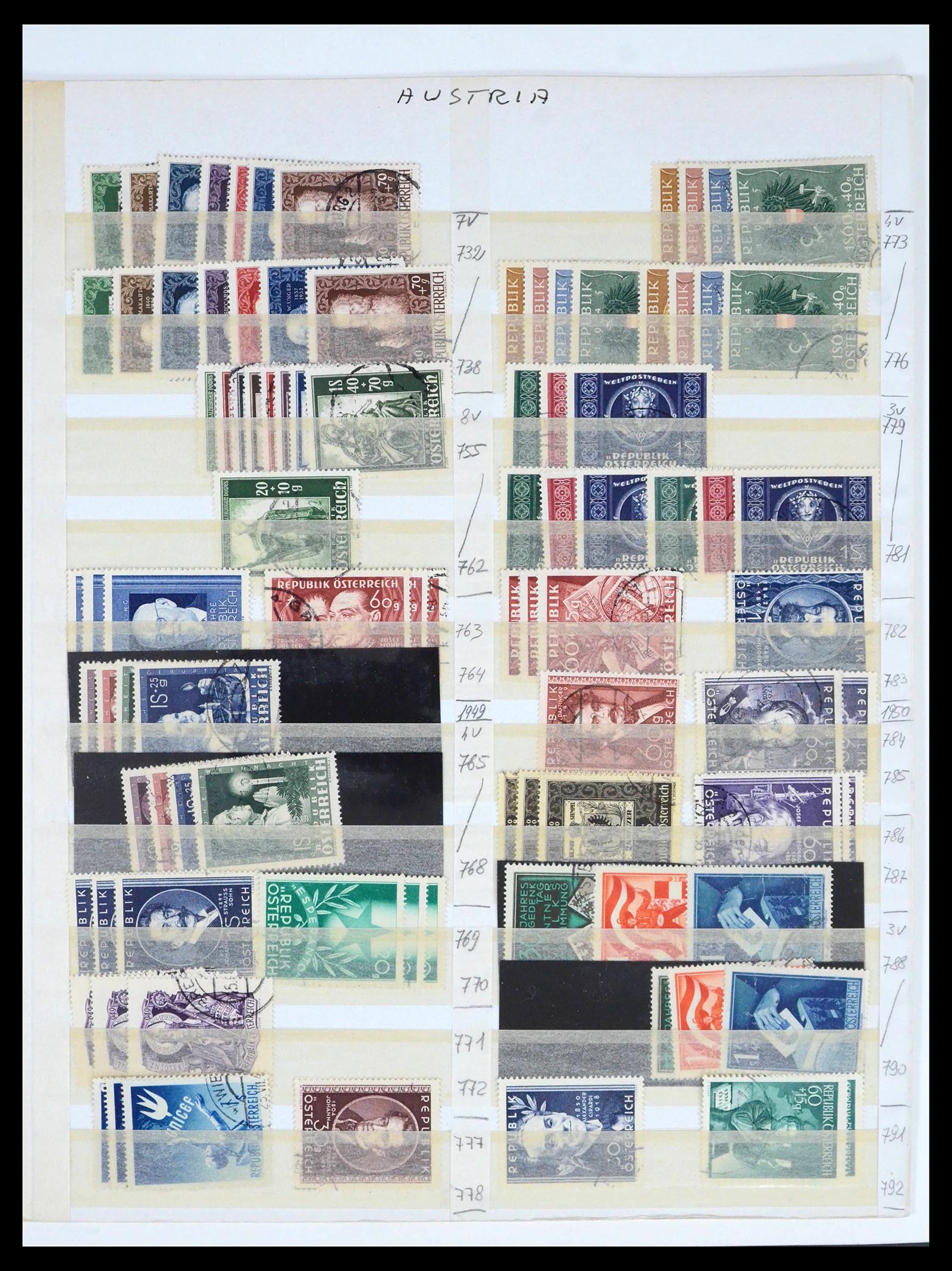 39868 0011 - Stamp collection 39868 Austria 1850-2010.