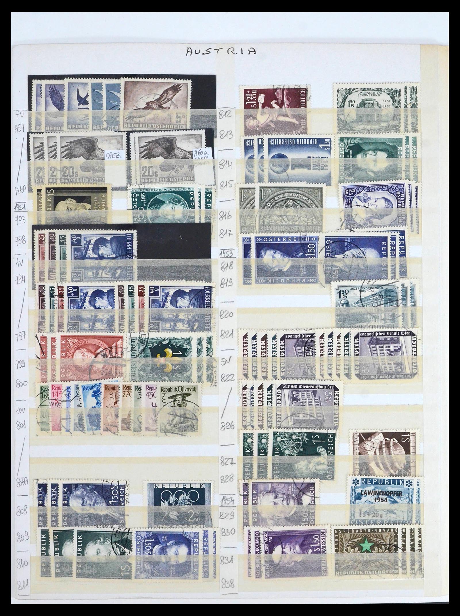 39868 0012 - Stamp collection 39868 Austria 1850-2010.