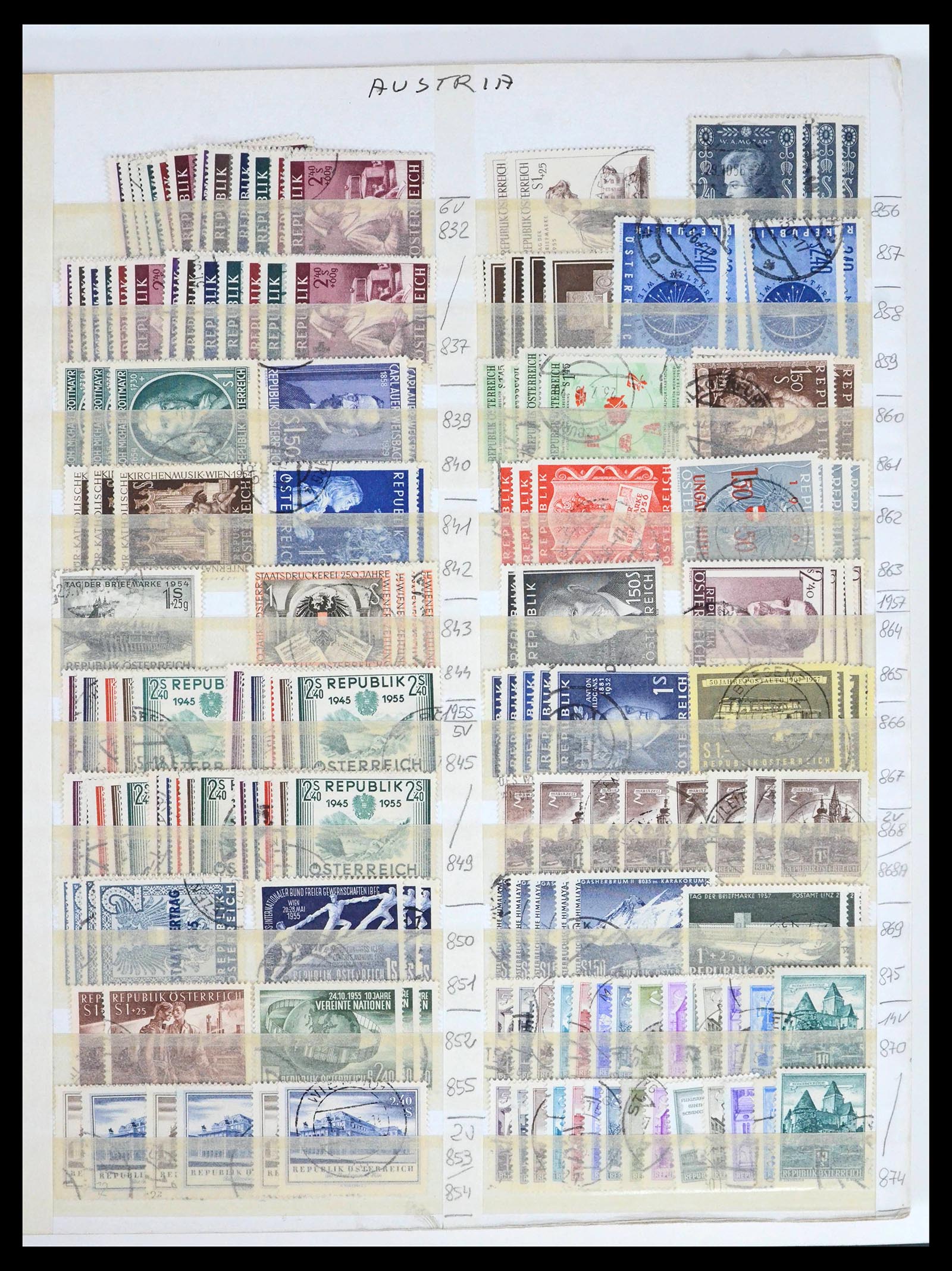 39868 0013 - Stamp collection 39868 Austria 1850-2010.