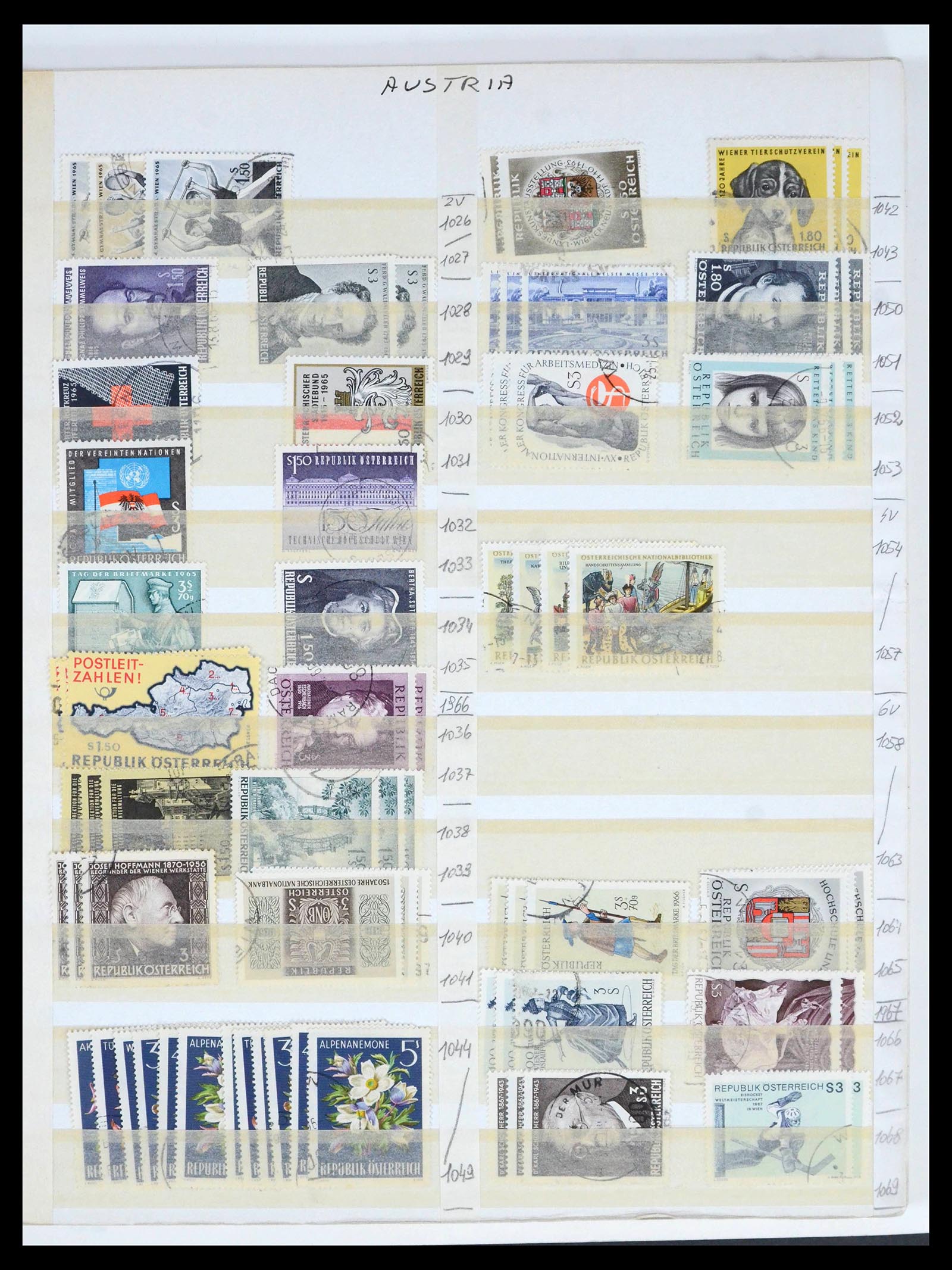 39868 0017 - Stamp collection 39868 Austria 1850-2010.