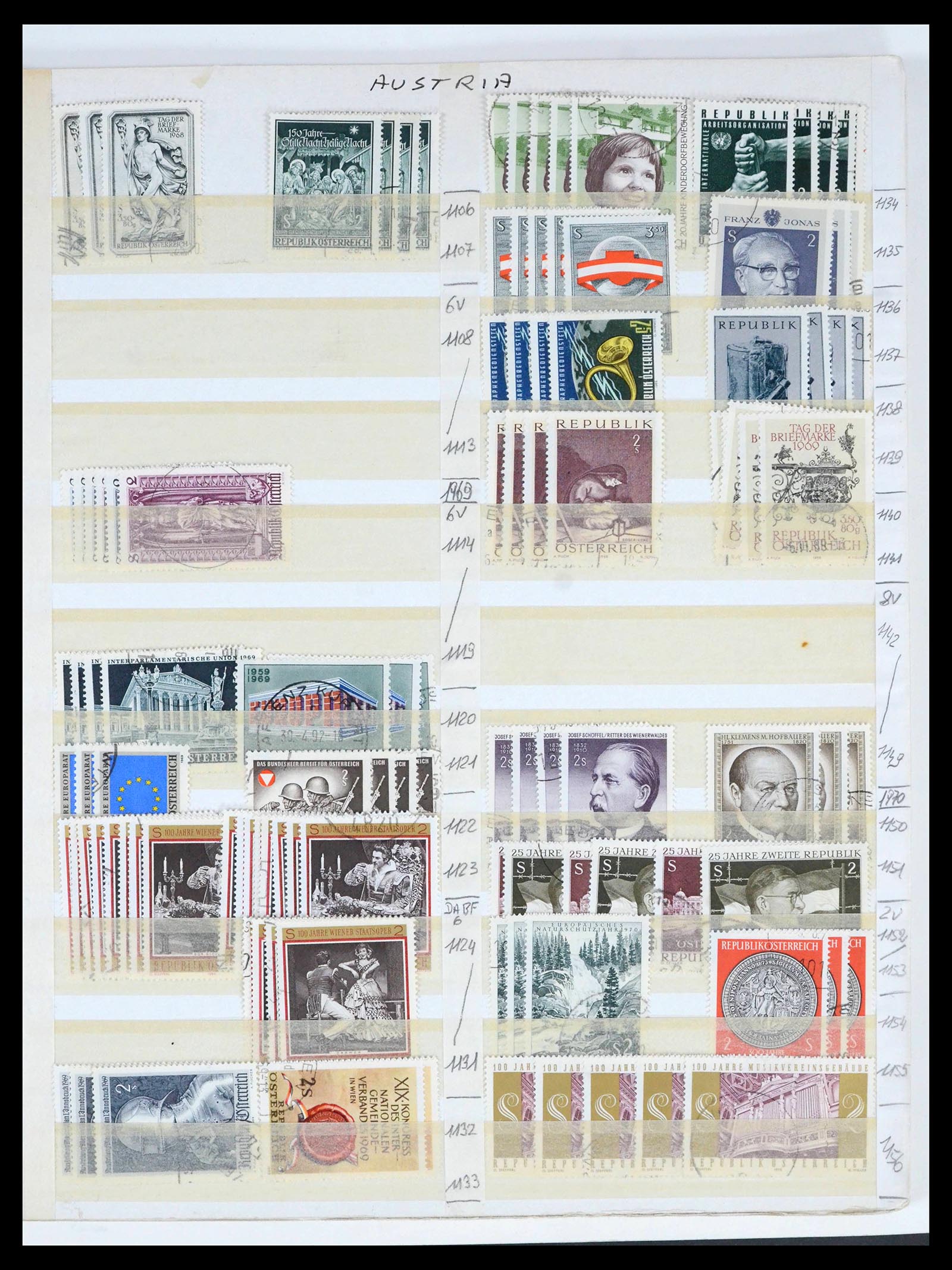 39868 0019 - Stamp collection 39868 Austria 1850-2010.