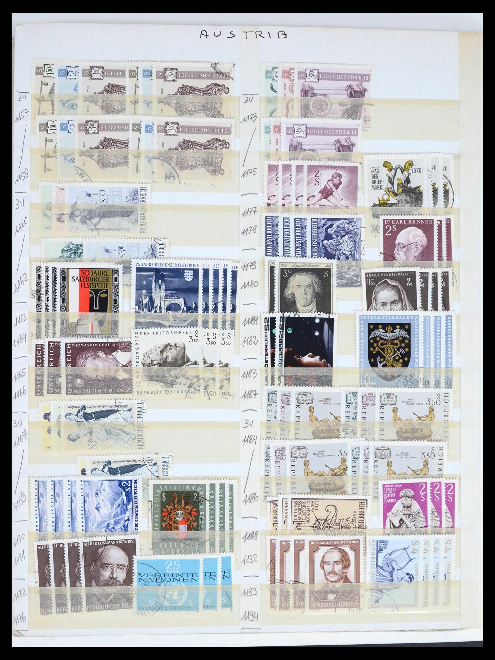 39868 0020 - Stamp collection 39868 Austria 1850-2010.