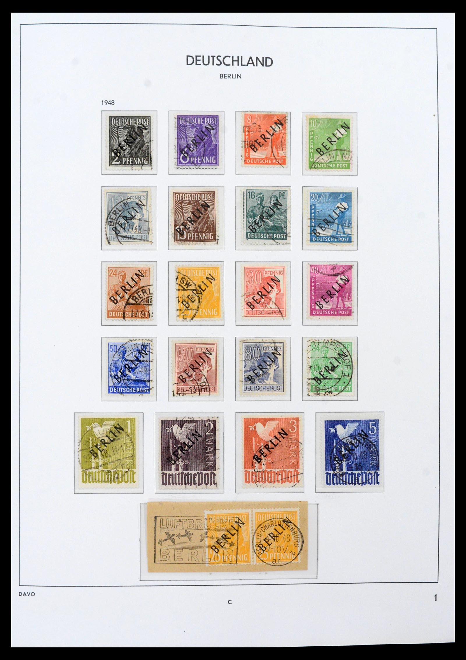 39873 0001 - Stamp collection 39873 Berlin 1948-1990.