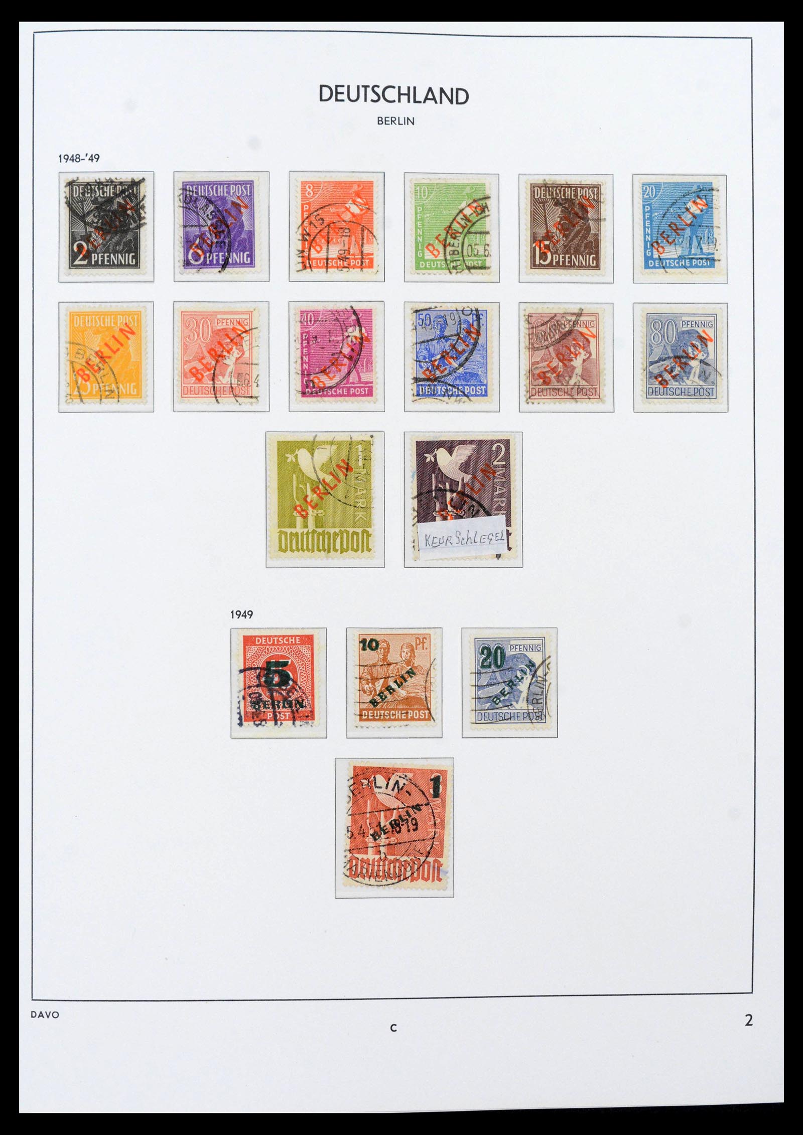 39873 0002 - Stamp collection 39873 Berlin 1948-1990.