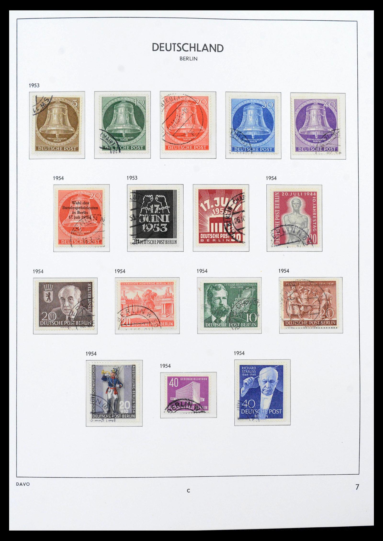 39873 0009 - Stamp collection 39873 Berlin 1948-1990.