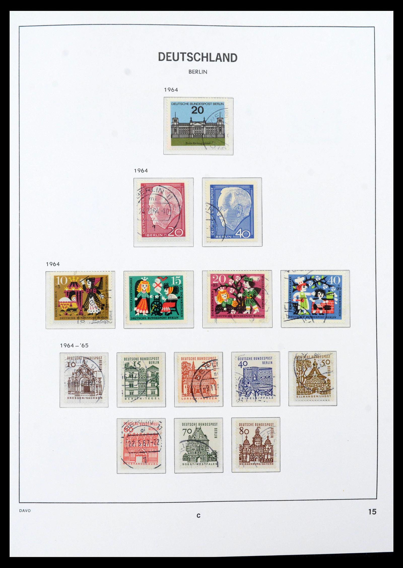 39873 0018 - Stamp collection 39873 Berlin 1948-1990.