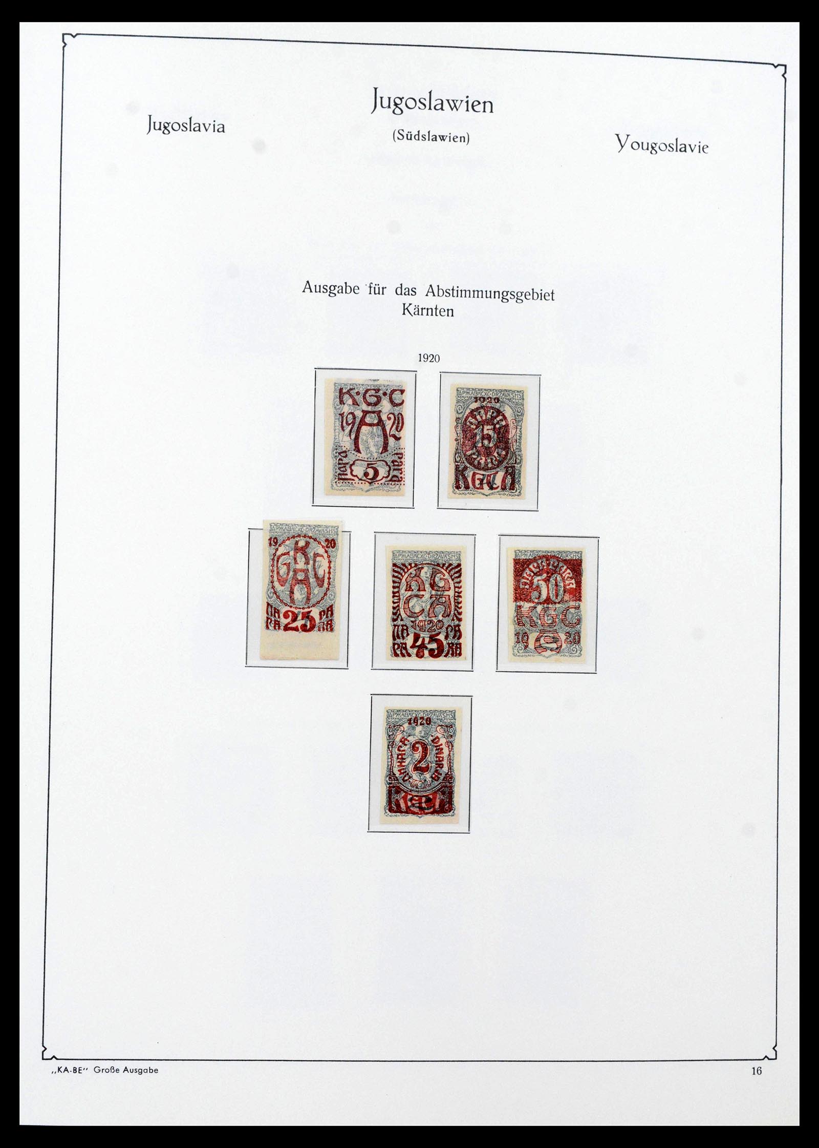 39877 0018 - Stamp collection 39877 Yugoslavia 1918-1959.