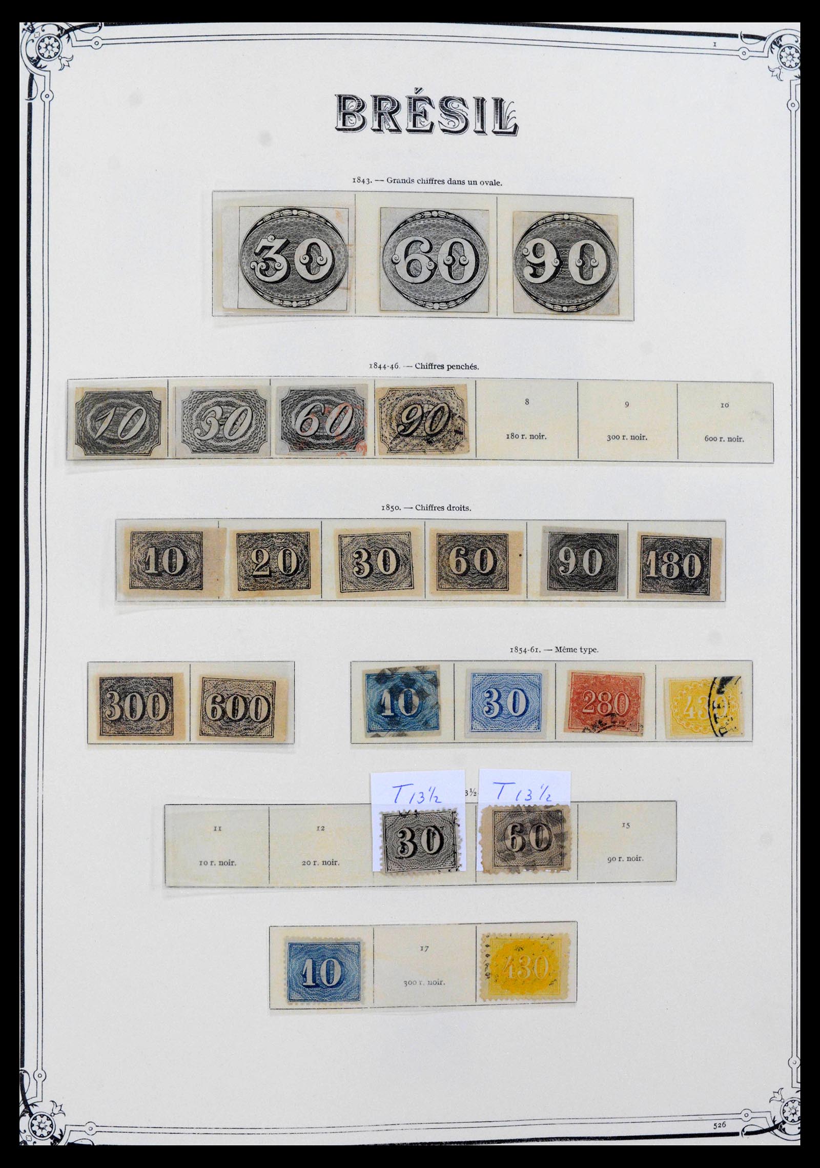 39881 0001 - Stamp collection 39881 Brazil 1843-1960.