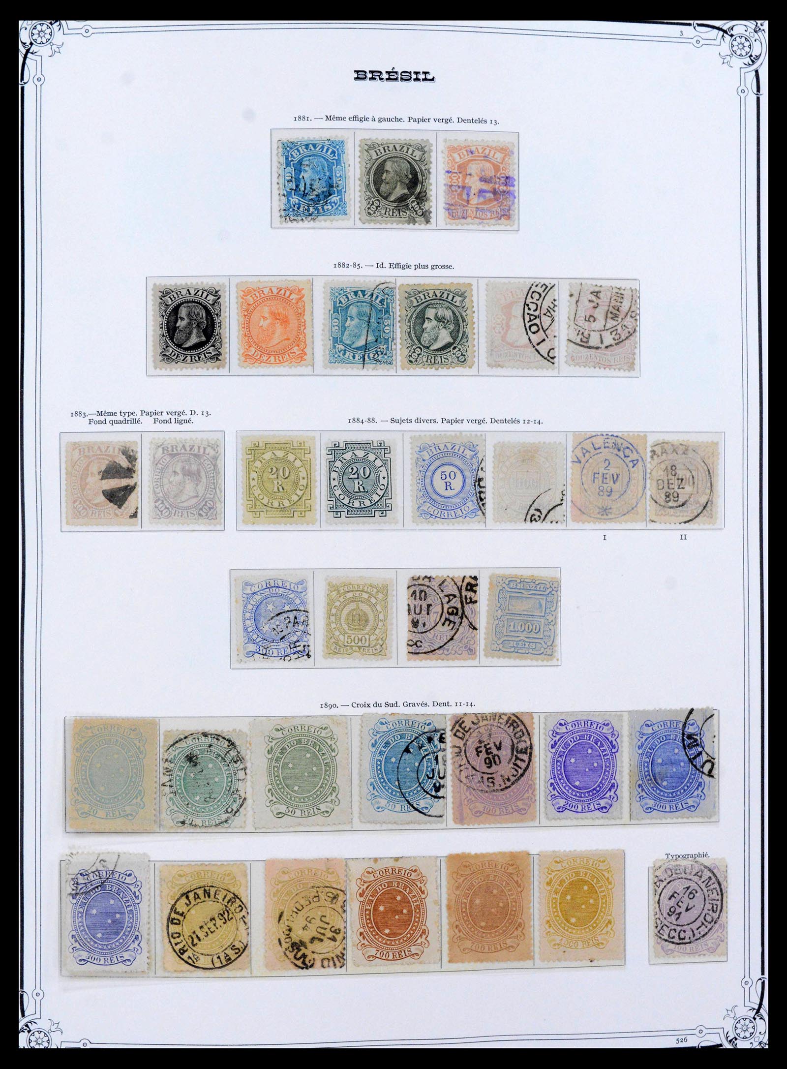 39881 0003 - Stamp collection 39881 Brazil 1843-1960.