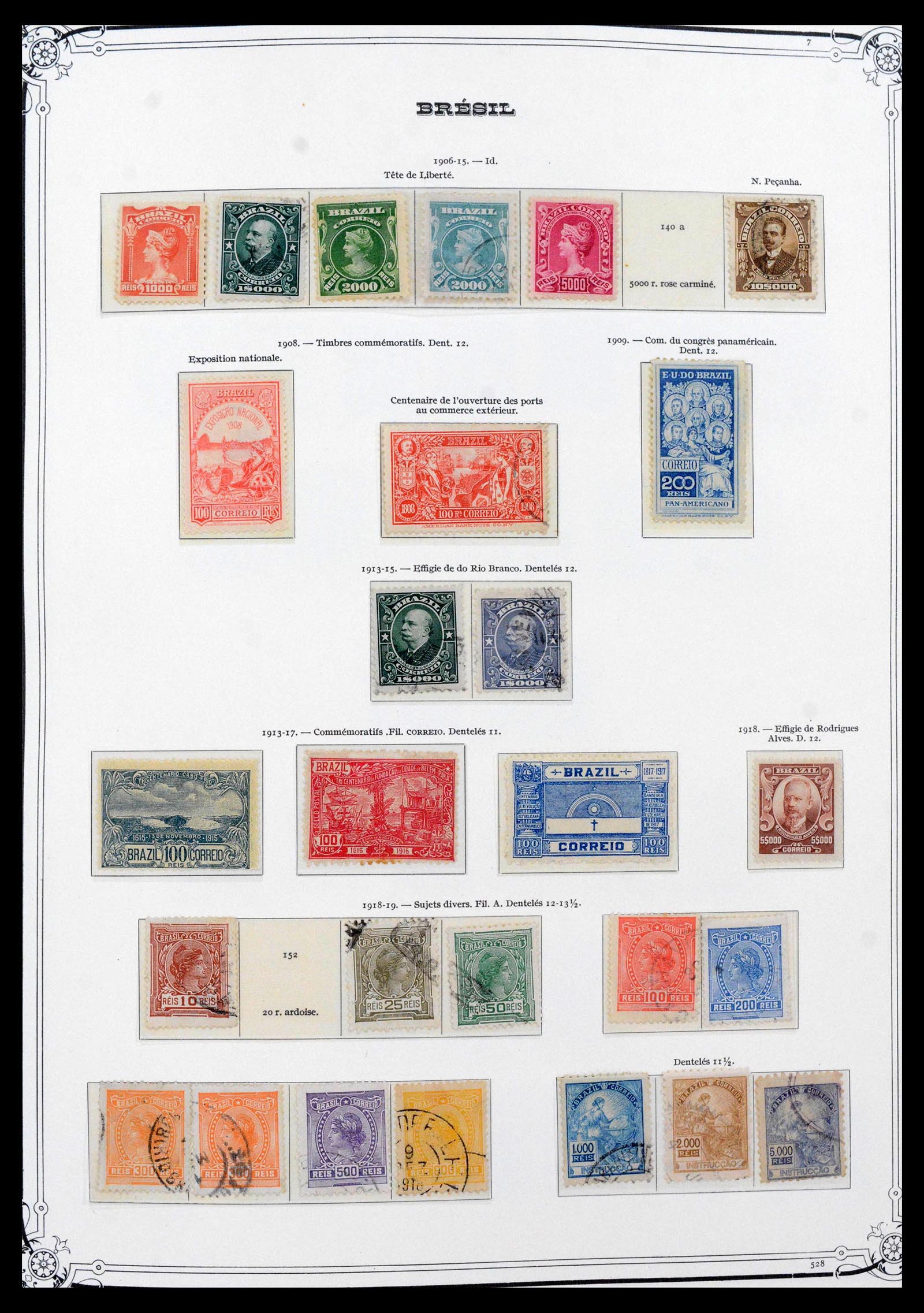 39881 0008 - Stamp collection 39881 Brazil 1843-1960.