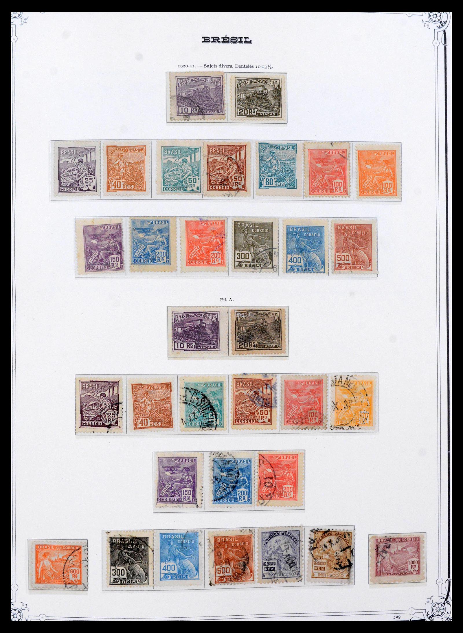 39881 0009 - Stamp collection 39881 Brazil 1843-1960.