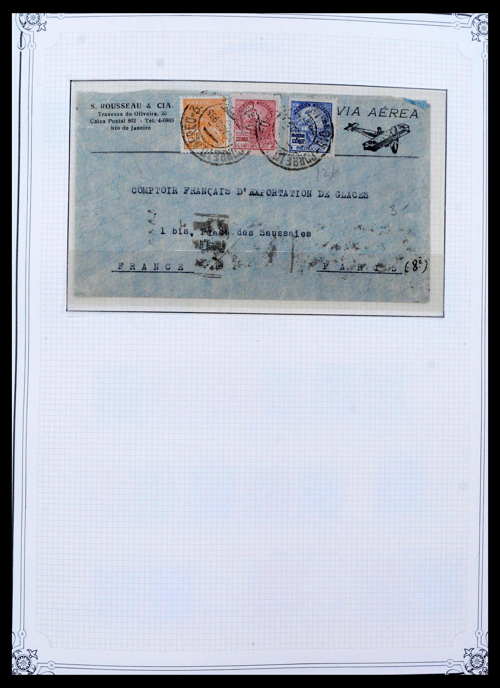 39881 0010 - Stamp collection 39881 Brazil 1843-1960.