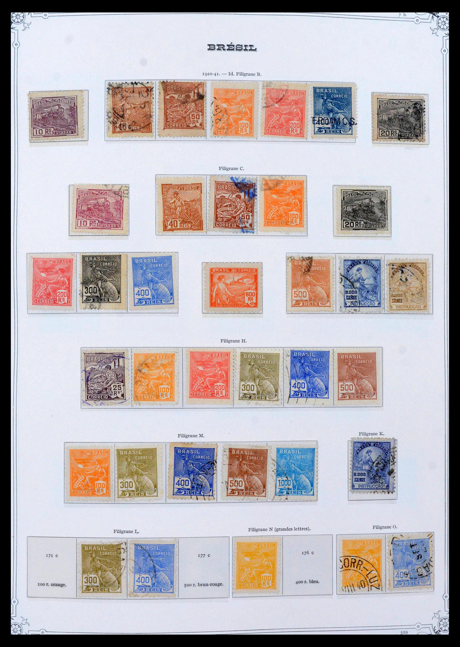 39881 0011 - Stamp collection 39881 Brazil 1843-1960.