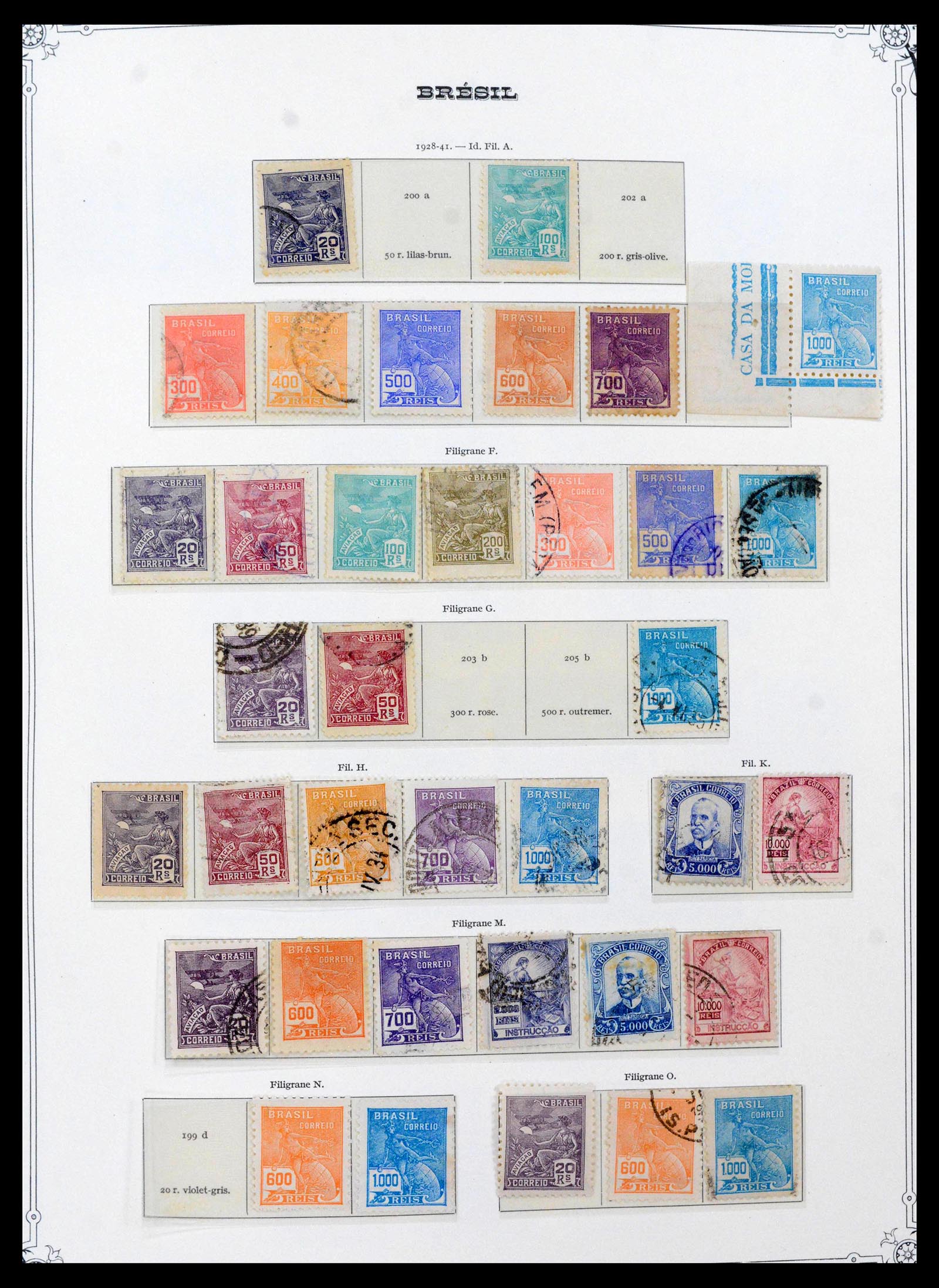 39881 0013 - Stamp collection 39881 Brazil 1843-1960.