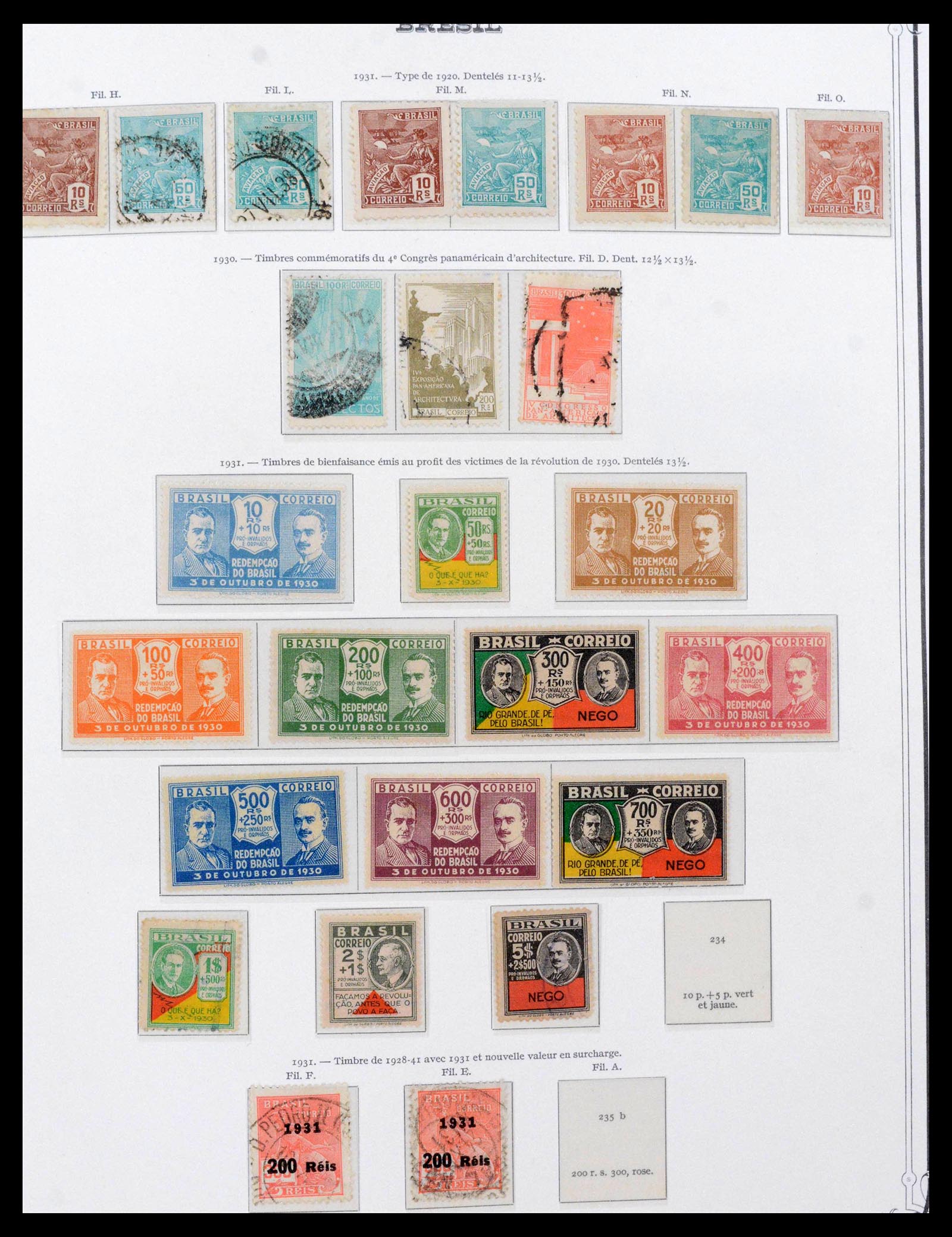 39881 0014 - Stamp collection 39881 Brazil 1843-1960.